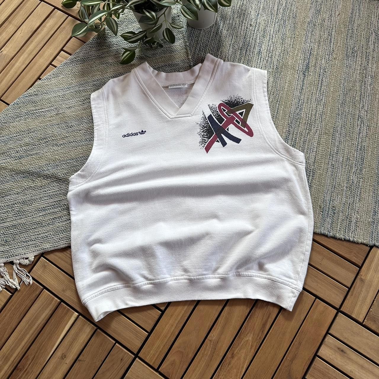 Adidas Vintage 90s Adidas Tennis Big Logo Vest Size US L / EU 52-54 / 3 - 1 Thumbnail