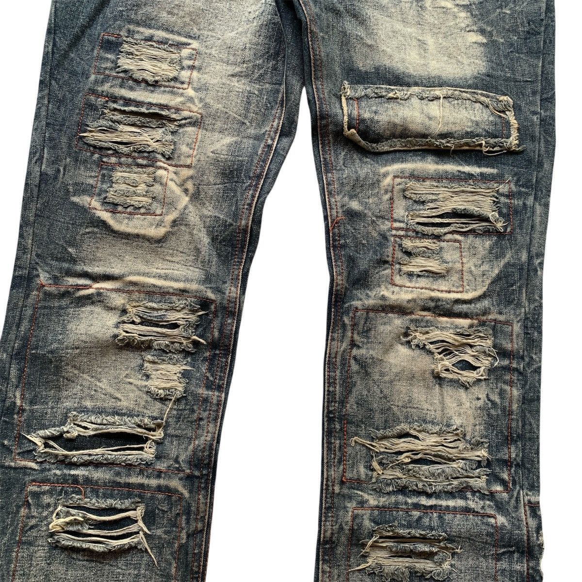 14th Addiction Lowbox Distressed Boro ifsix LGB Kapital Style Denim Pants Size US 31 - 3 Thumbnail
