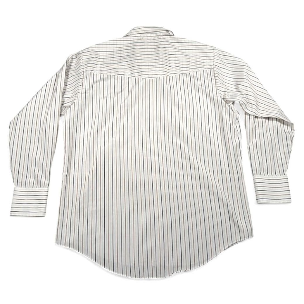Vintage VINTAGE Plains Western Shirt Adult LARGE White Striped Pearl Snap Cowboy 90s Size US L / EU 52-54 / 3 - 3 Thumbnail