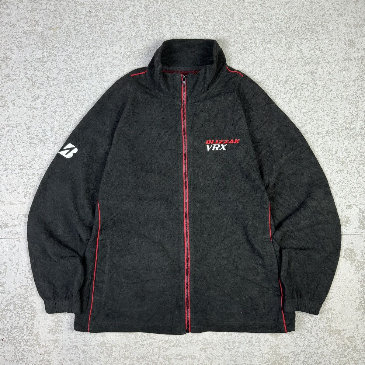 Japanese Brand 💥Bridgestone Blizzak VRX Vintage Style Fleece Jacket Size US L / EU 52-54 / 3 - 1 Thumbnail