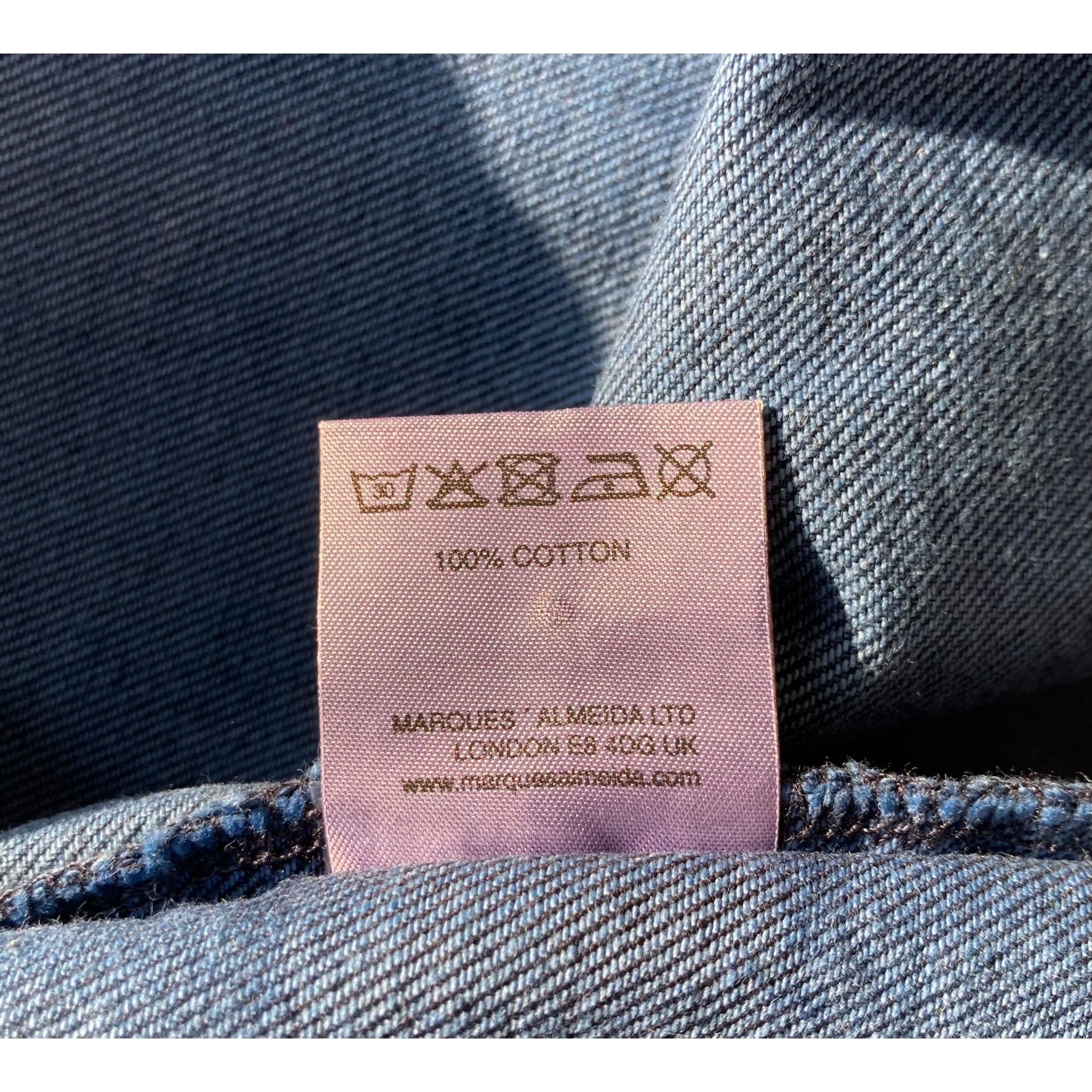 Marques'Almeida Marques Almeida Frayed Denim Shirt, Size XS Size XS / US 0-2 / IT 36-38 - 5 Thumbnail