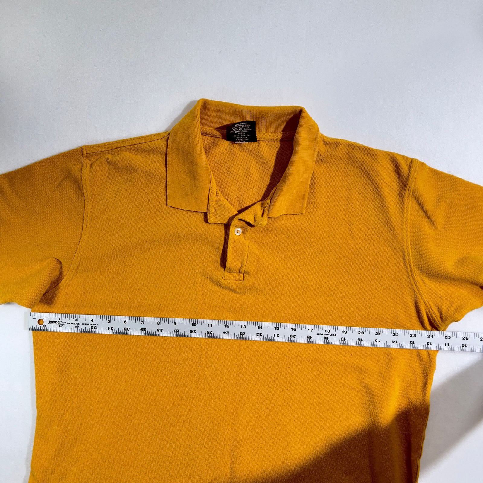 Steve And Barrys Steve & Barry's Polo Men's XL MUSTARD Yellow 100% Cotton Size US XL / EU 56 / 4 - 5 Thumbnail