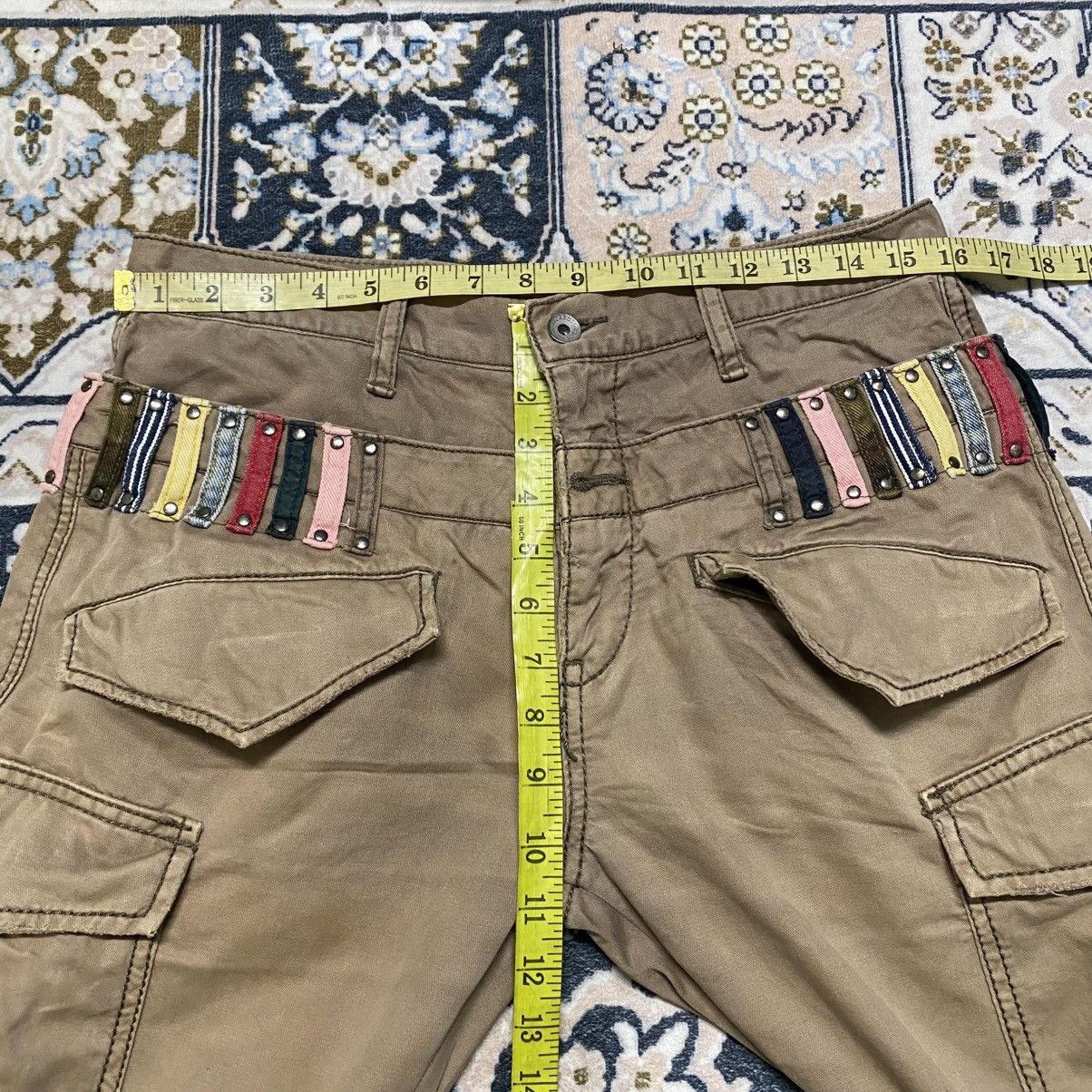 JACKROSE JACK ROSE Double Waist Cargo Pants Distressed Size US 32 / EU 48 - 20 Thumbnail