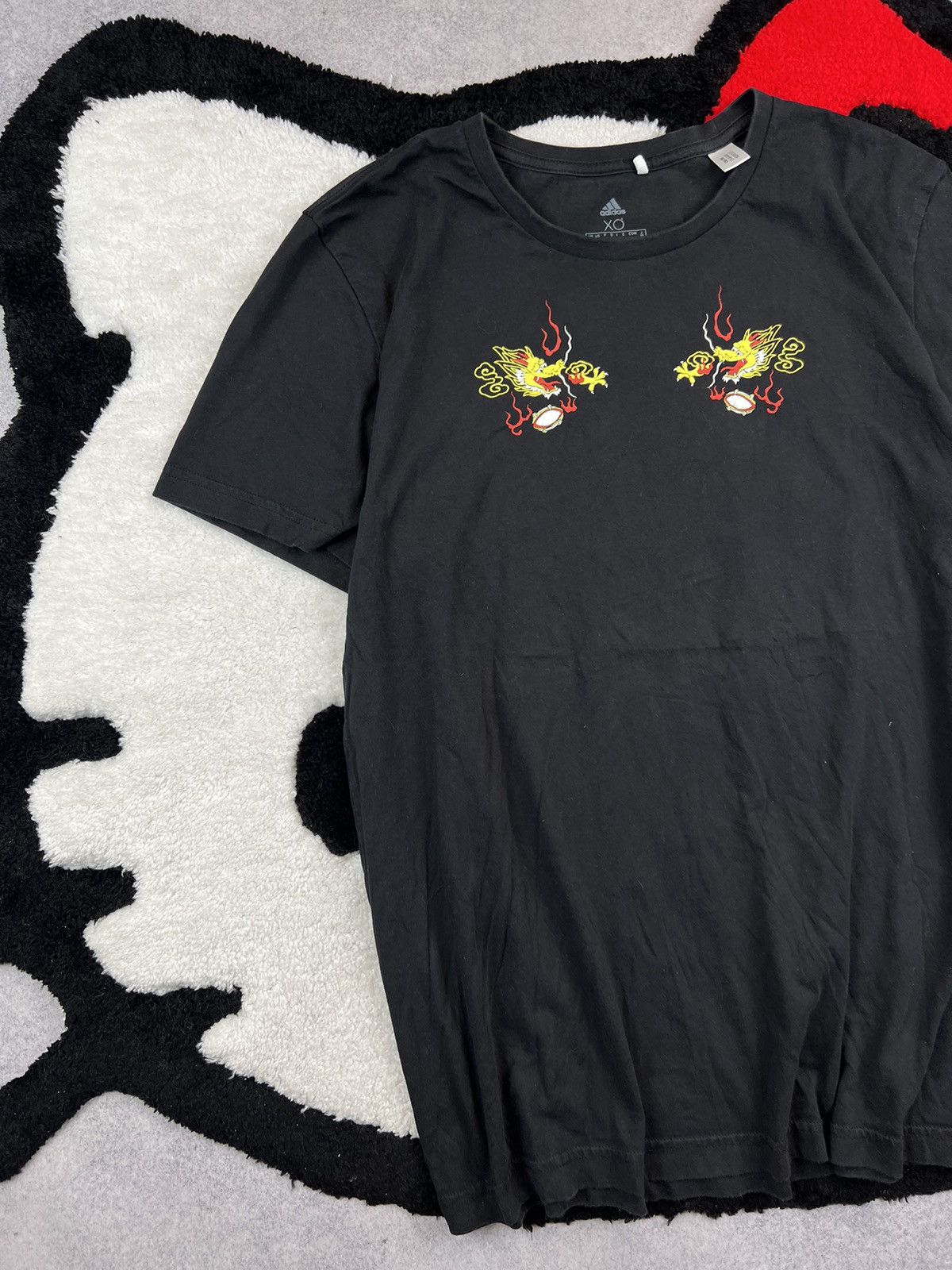 Adidas Adidas Rugby Japan Big Logo Dragon Y2K Tee Shirt Size US M / EU 48-50 / 2 - 2 Thumbnail