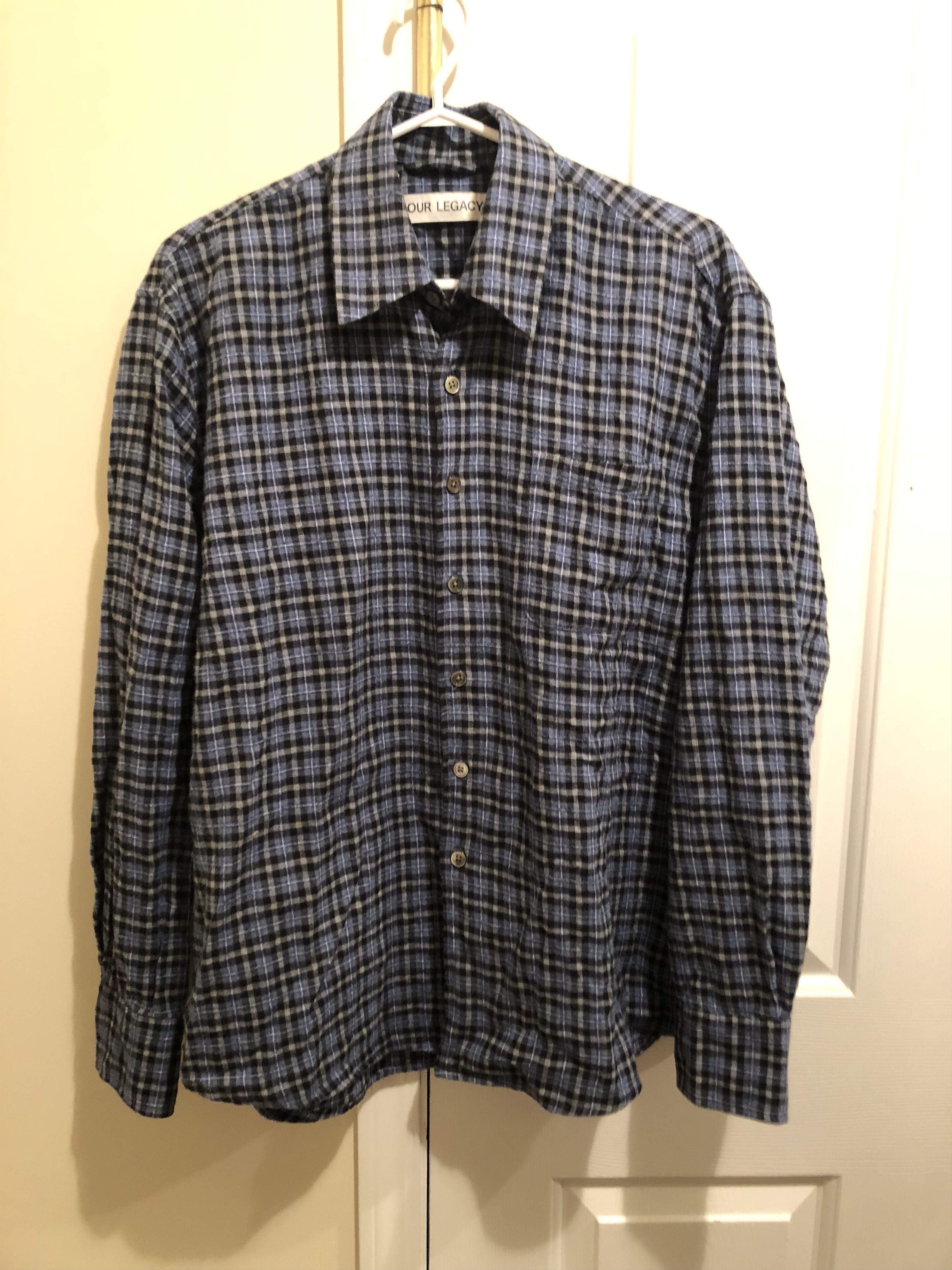 Our Legacy - Above Shirt Dark Mediterranean Check