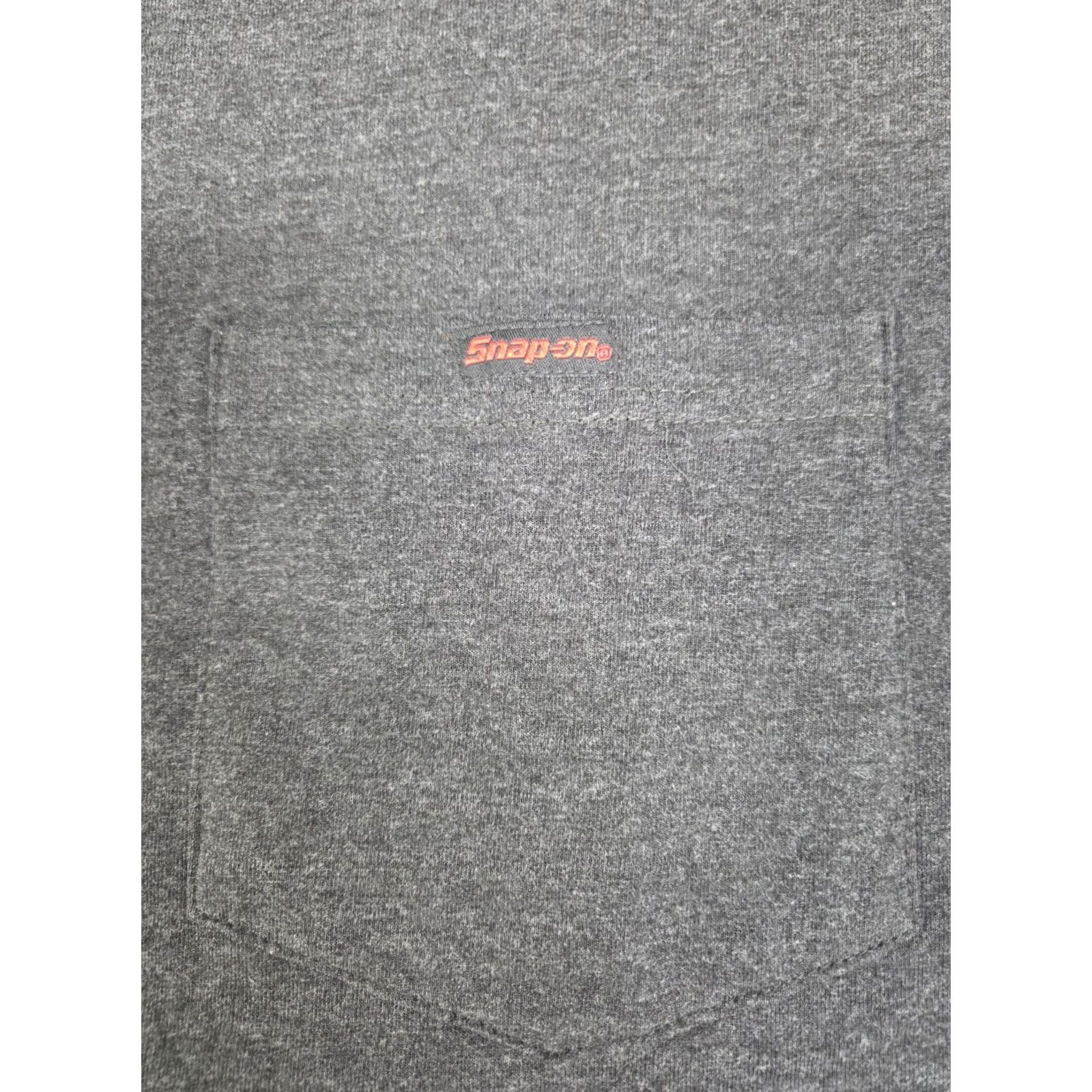 Vintage NWT Snap On Tools Men's Polo Shirt S/S Crew Neck XL Dark Grey with Logo Embroidered Button Closure Regular Fit | 8051 Size US XL / EU 56 / 4 - 7 Thumbnail