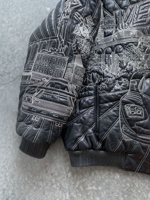 Vintage Leather Bomber Jacket Hard Rock Cafe Orlando XL Black Convertible  Vest
