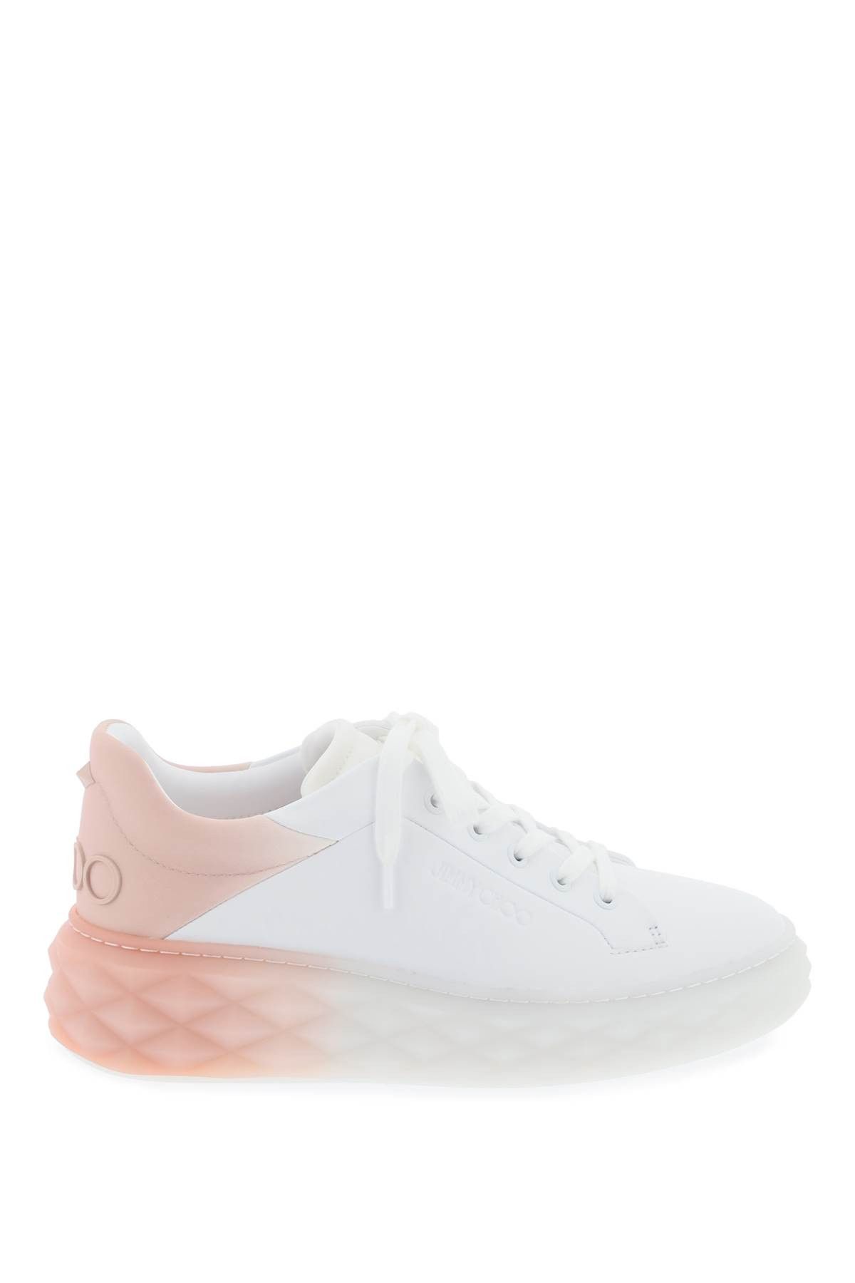image of Jimmy Choo Diamond Maxi/f Ii Sneakers in V White Macaron Mix, Women's (Size 9)