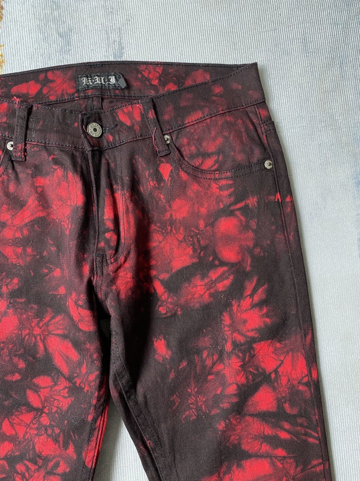 Japanese Brand K.U.I Tye Dye Skinny Fit Stretch Material Pant Size US 28 / EU 44 - 9 Thumbnail