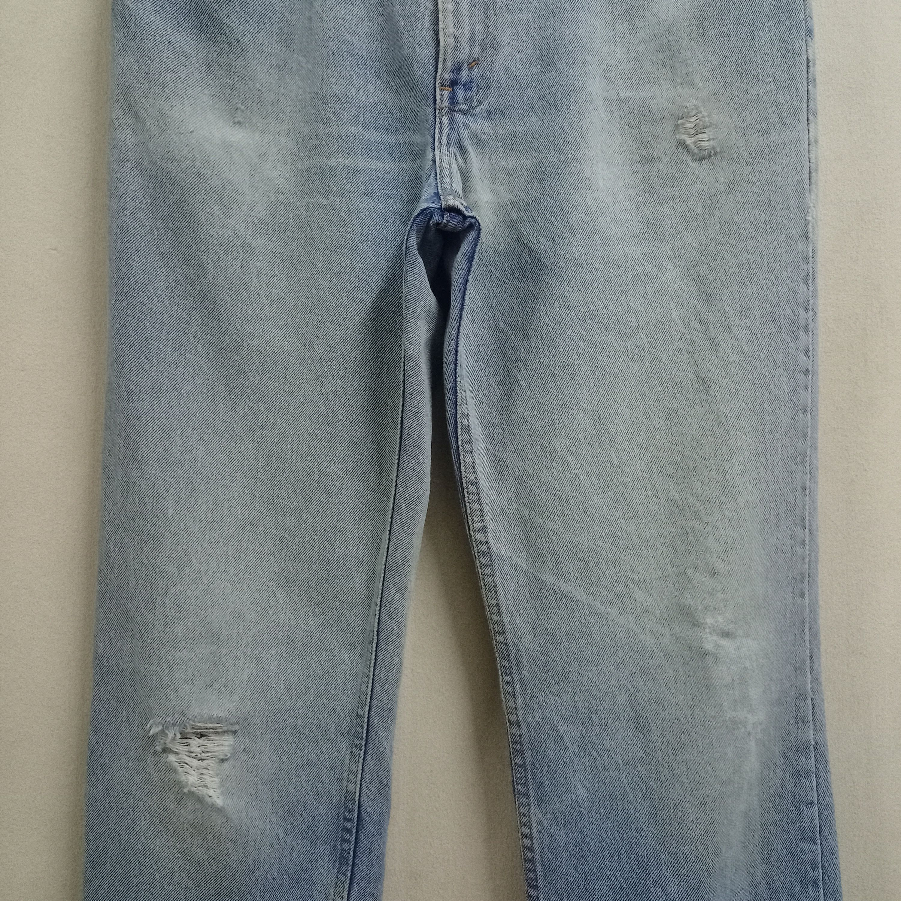 Levi's × Levi's Vintage Clothing Vintage 90s Levis Orange Tab Distressed Loose Jeans 33x31 Size US 33 - 5 Thumbnail