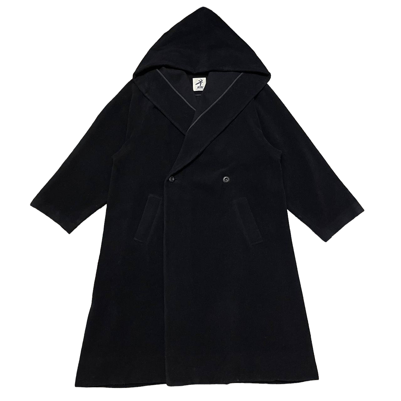 image of Cashmere Wool x Hai Sporting Gear Pickhai Sporting Gear By Issey Miyake Wool Cashmere Coat in Black