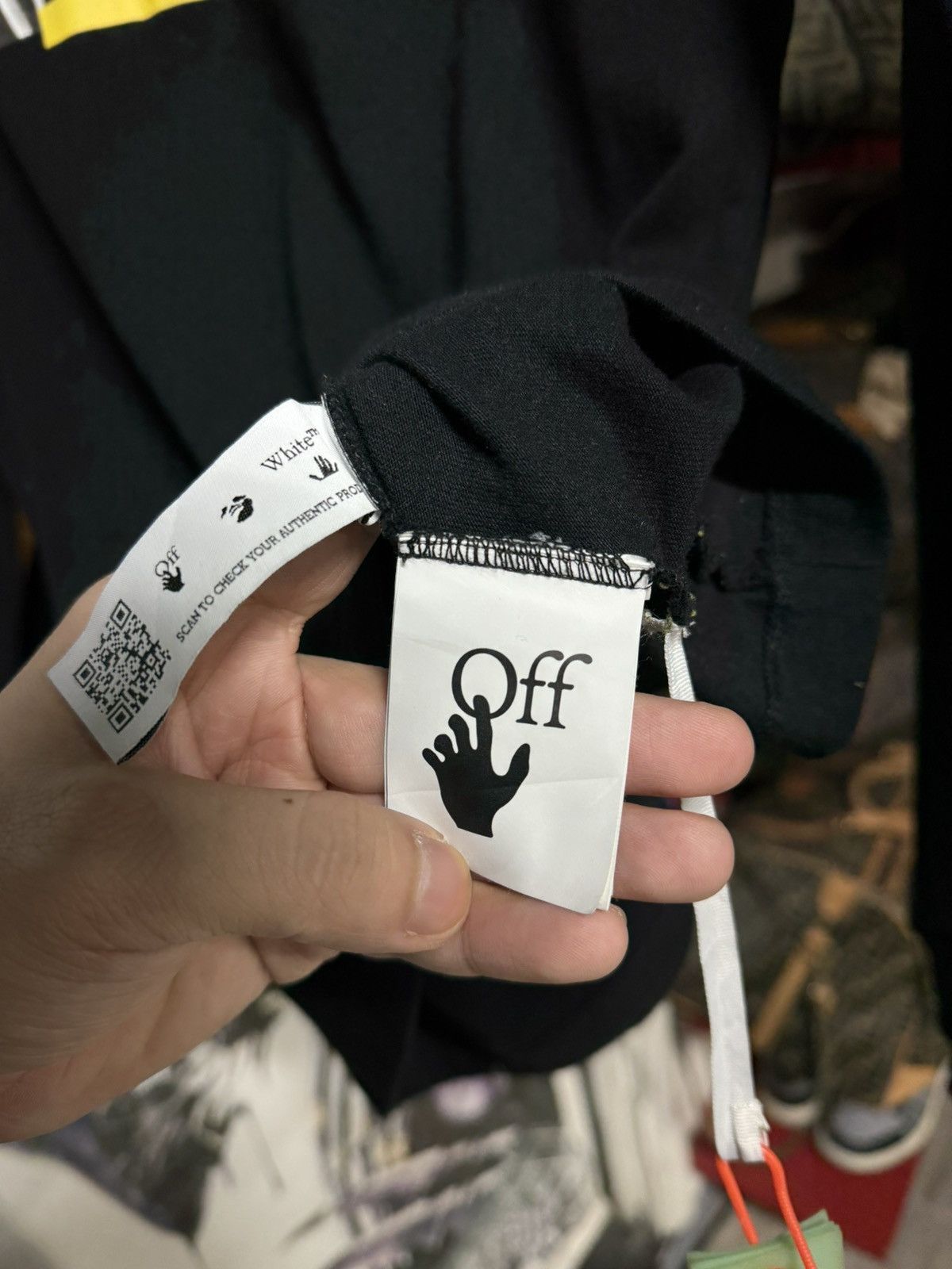 Off-White Off-White Caravaggio Black T-Shirt Virgil Abloh L/S Small Size US S / EU 44-46 / 1 - 14 Thumbnail