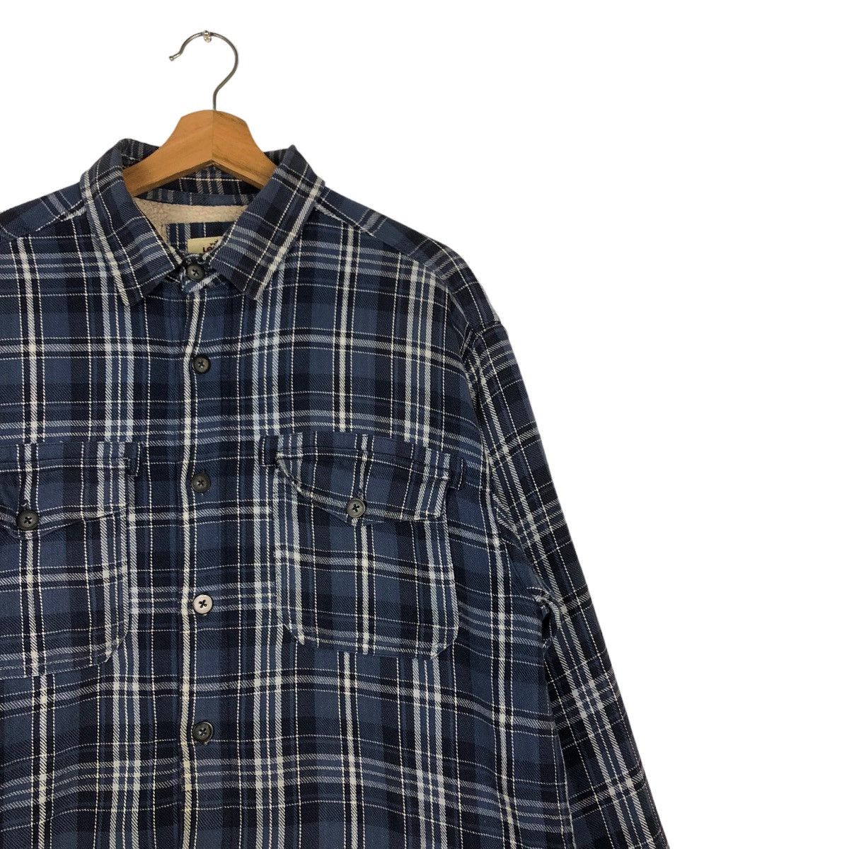 Flannel VINTAGE FLANNEL SHIRT JACKET LEVI’S SHEARLING TARTAN DESIGN Size US L / EU 52-54 / 3 - 7 Thumbnail
