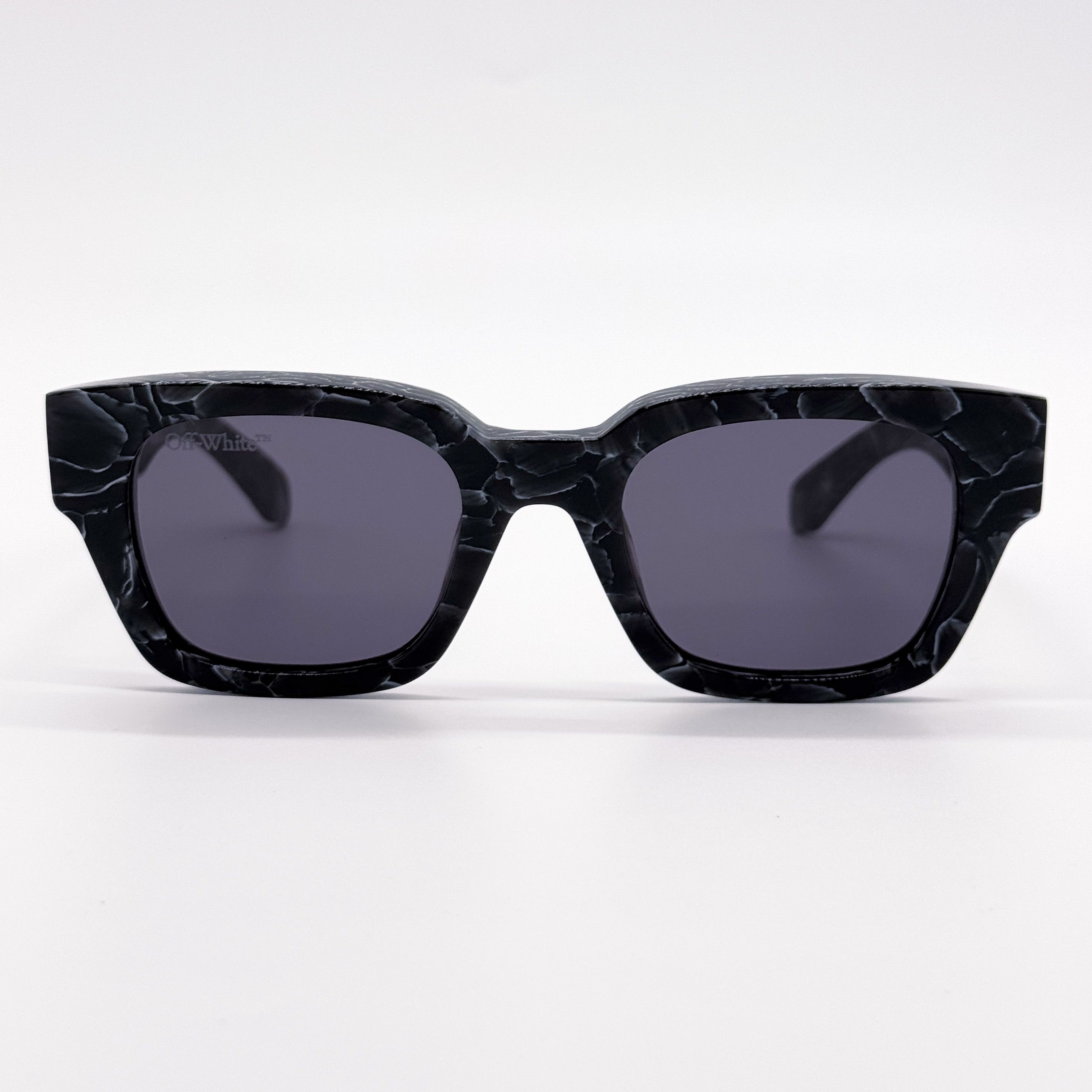 Off-White NEW OFF-WHITE ZURICH 107 BLACK MARBLE UNISEX SUNGLASSES Size ONE SIZE - 3 Thumbnail