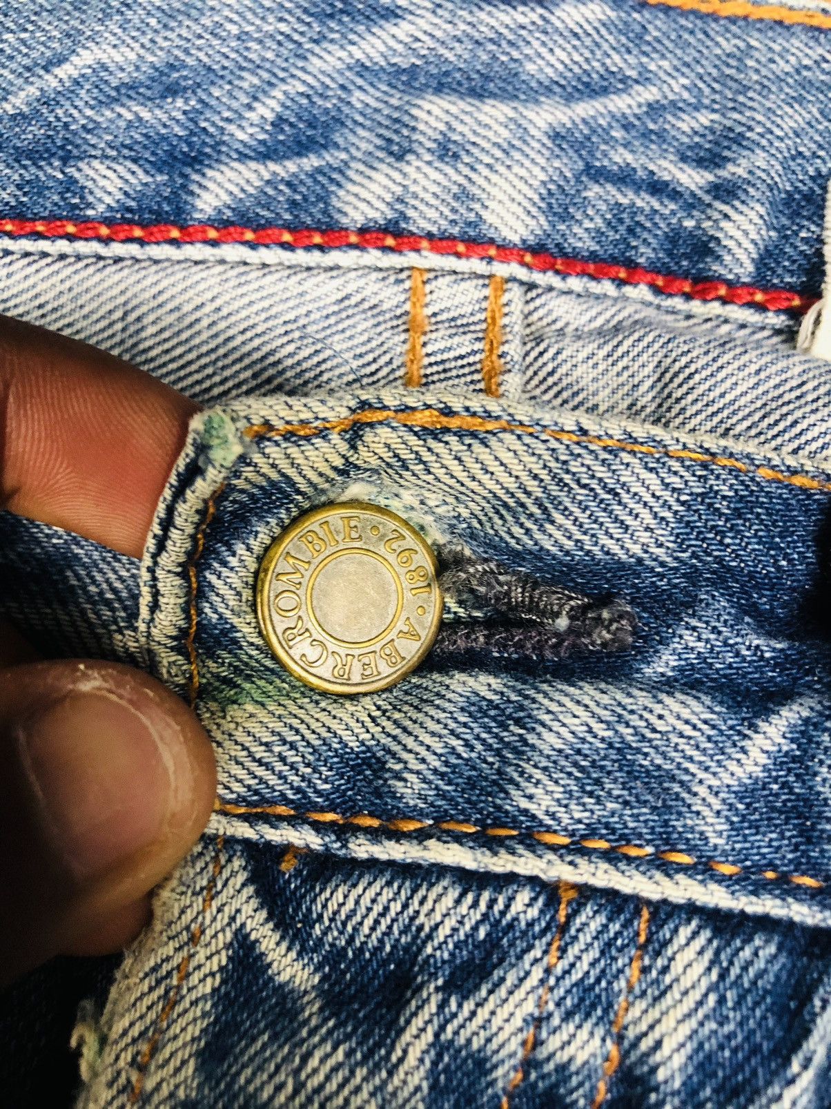 Abercrombie & Fitch Abercrombie & Fitch Premium Denim Jeans (35) Size US 32 / EU 48 - 10 Thumbnail
