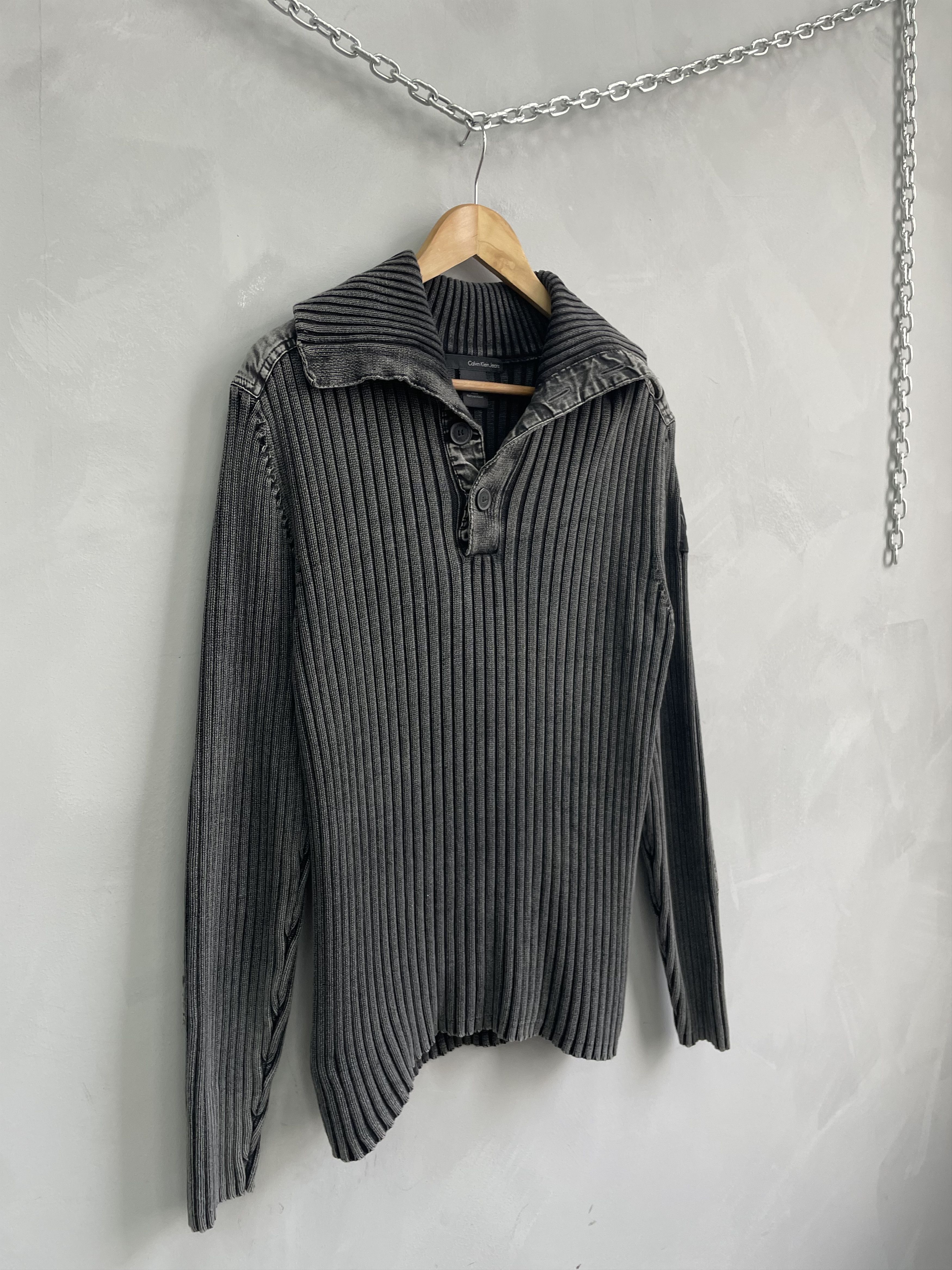 Calvin Klein Rare Calvin Klein Washed sweater y2k hype archival Size US L / EU 52-54 / 3 - 2 Thumbnail