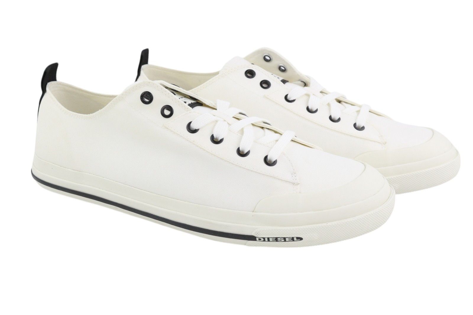 Diesel S-ASTICO LOW CUT EU46 White Lace Almond Toe Sneakers 40829 Size US 13 / EU 46 - 2 Thumbnail