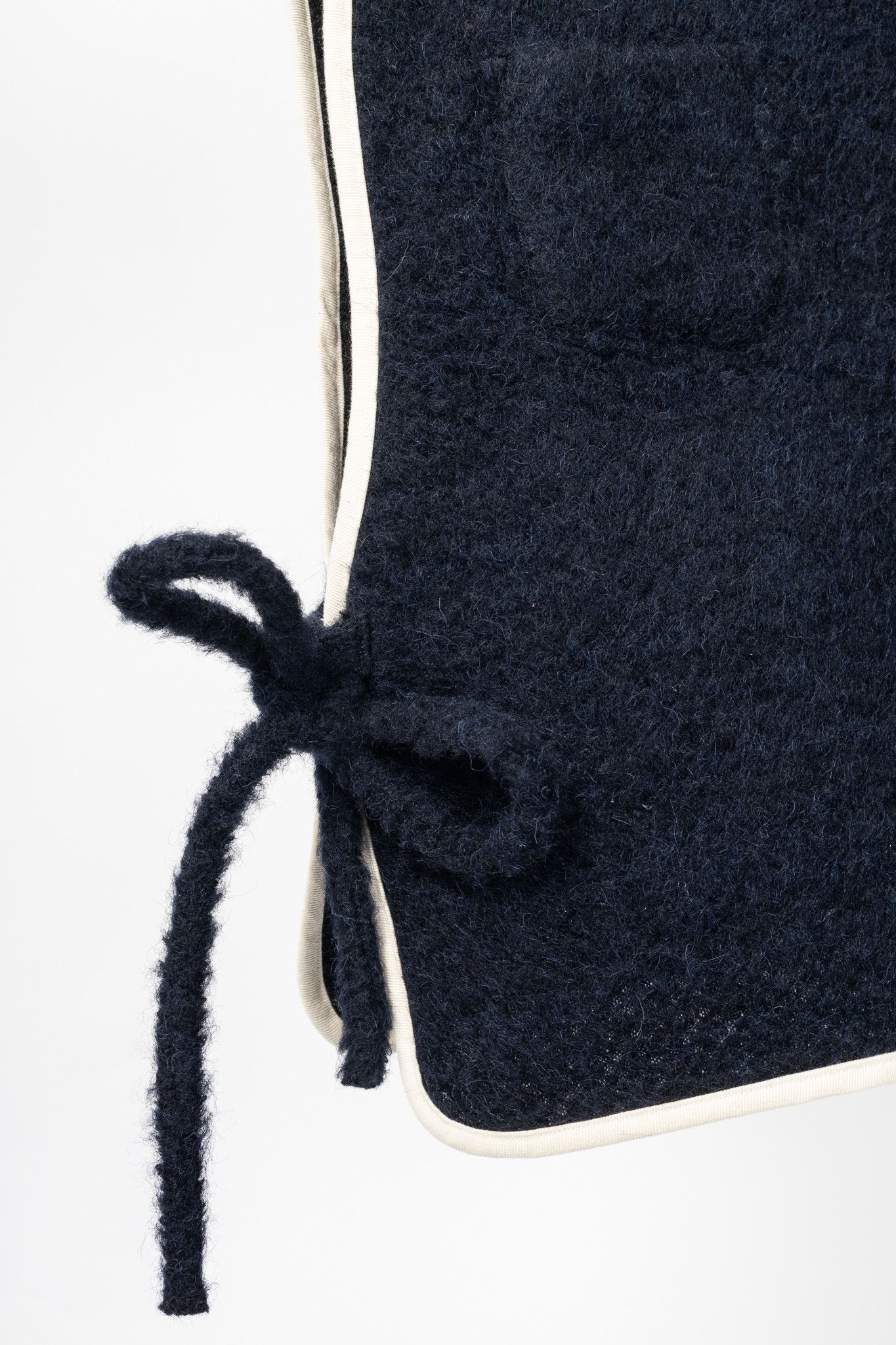 Other Eleph Fuzz Navy Side-Tie Wool Vest Size XS / US 0-2 / IT 36-38 - 6 Thumbnail