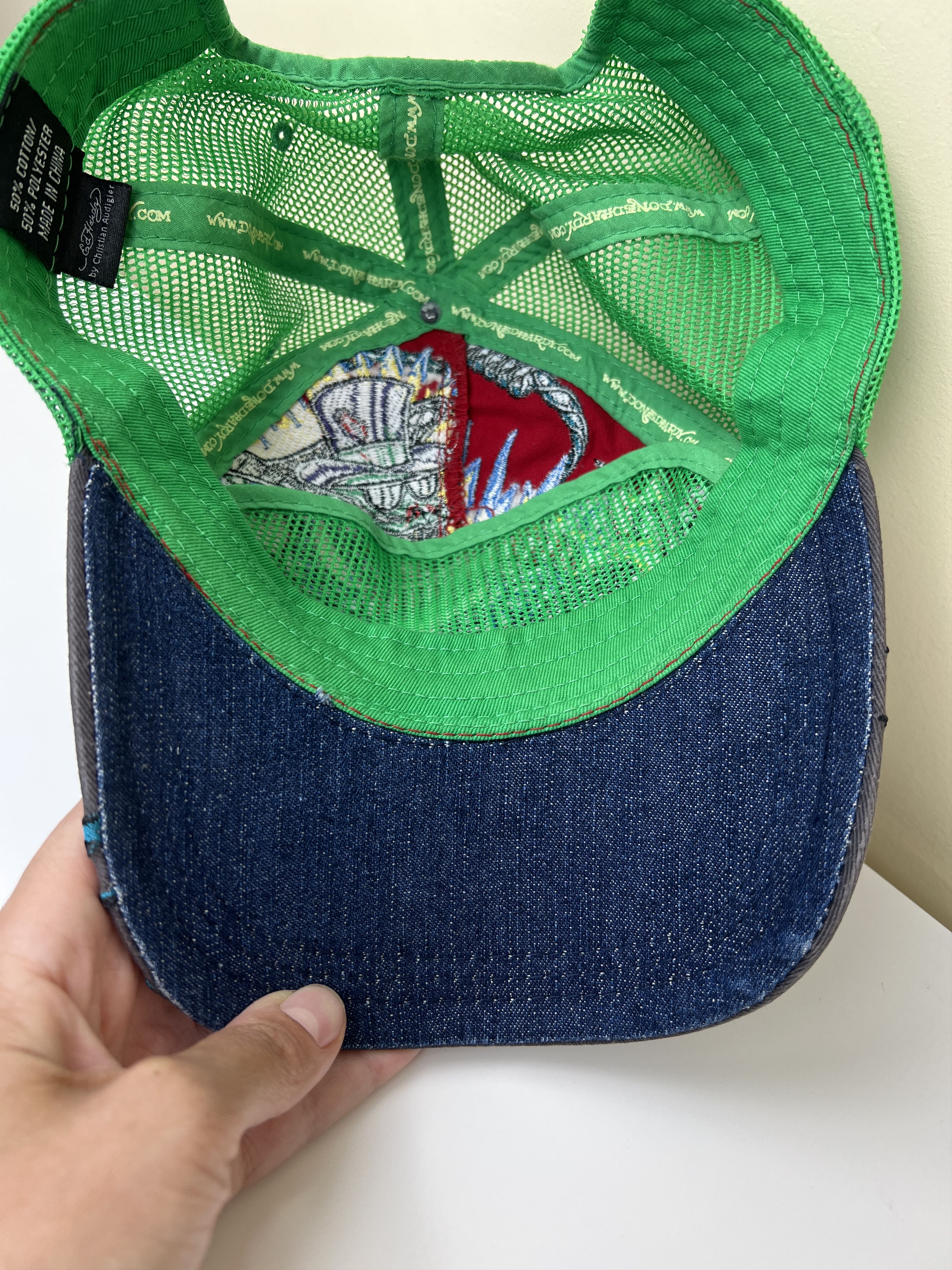 Ed Hardy Ed Hardy Dragon Snake Trucker Hat – Tattoo Y2K Mesh Cap Size ONE SIZE - 8 Thumbnail