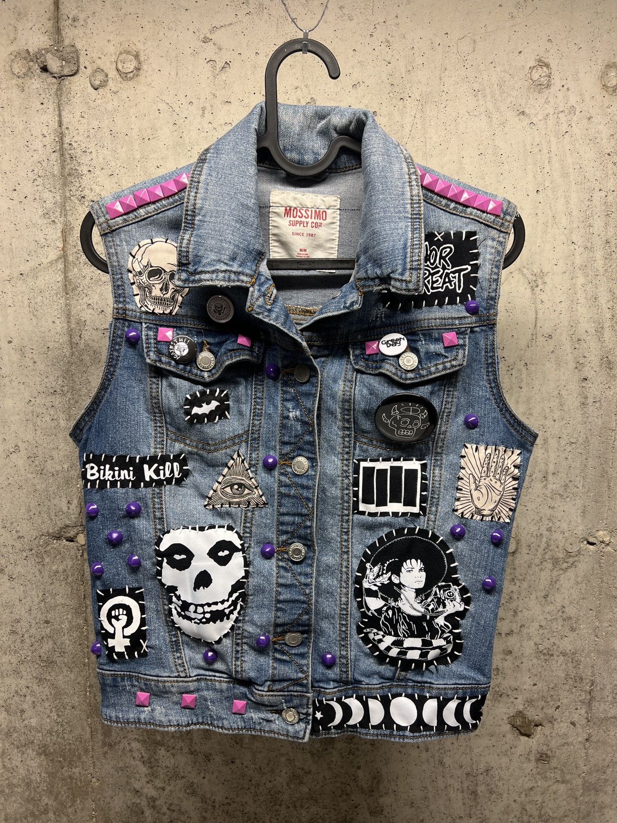 Other New custom horror studded punk vest. Size M / US 6-8 / IT 42-44 - 2 Thumbnail