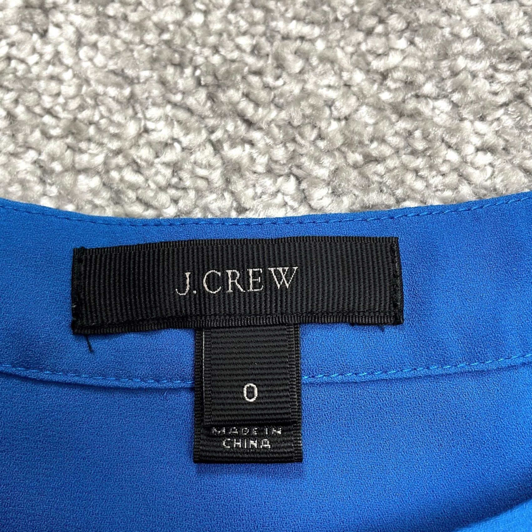J.Crew J.Crew Blouse Shirt Drapey Tank Top Sleeveless Blue Chiffon 0 Womens N/A Size XS / US 0-2 / IT 36-38 - 5 Thumbnail