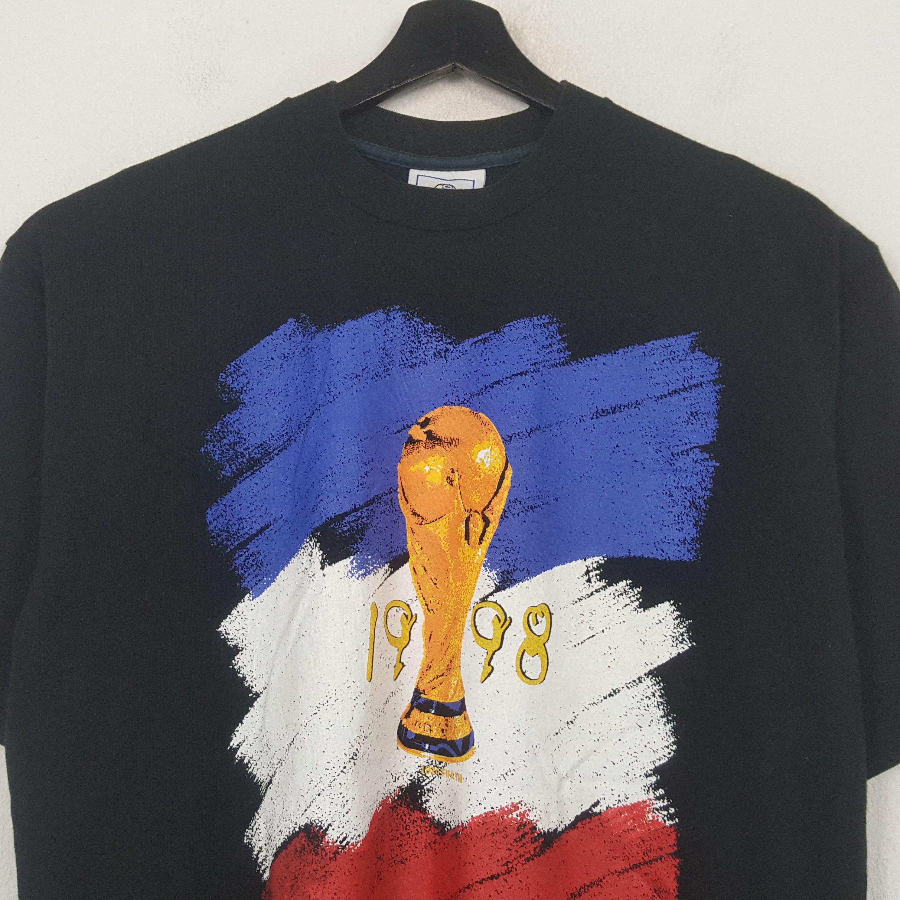 Vintage France 1998 World Cup Tshirt RR25 Size US L / EU 52-54 / 3 - 2 Thumbnail