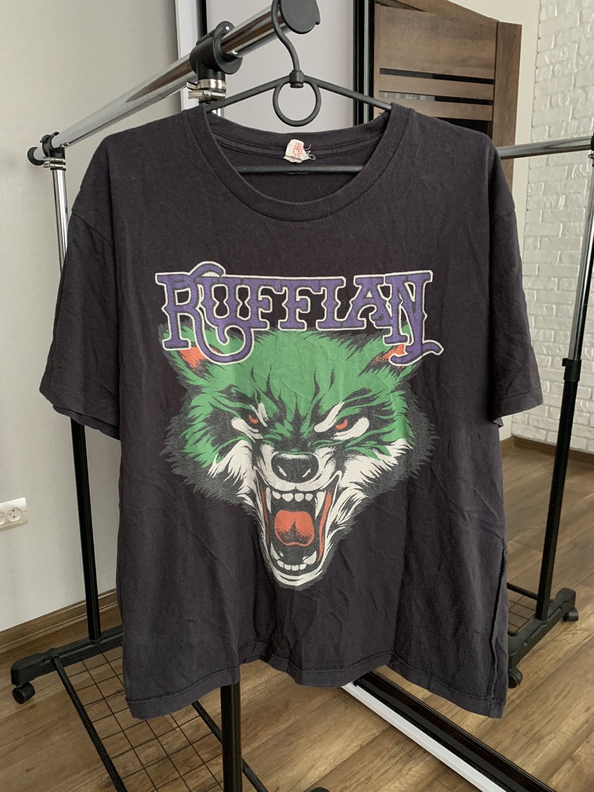 Band Tees Ruffians Wolf Vintage Band T-Shirt Tee 80s Big Logo | Grailed