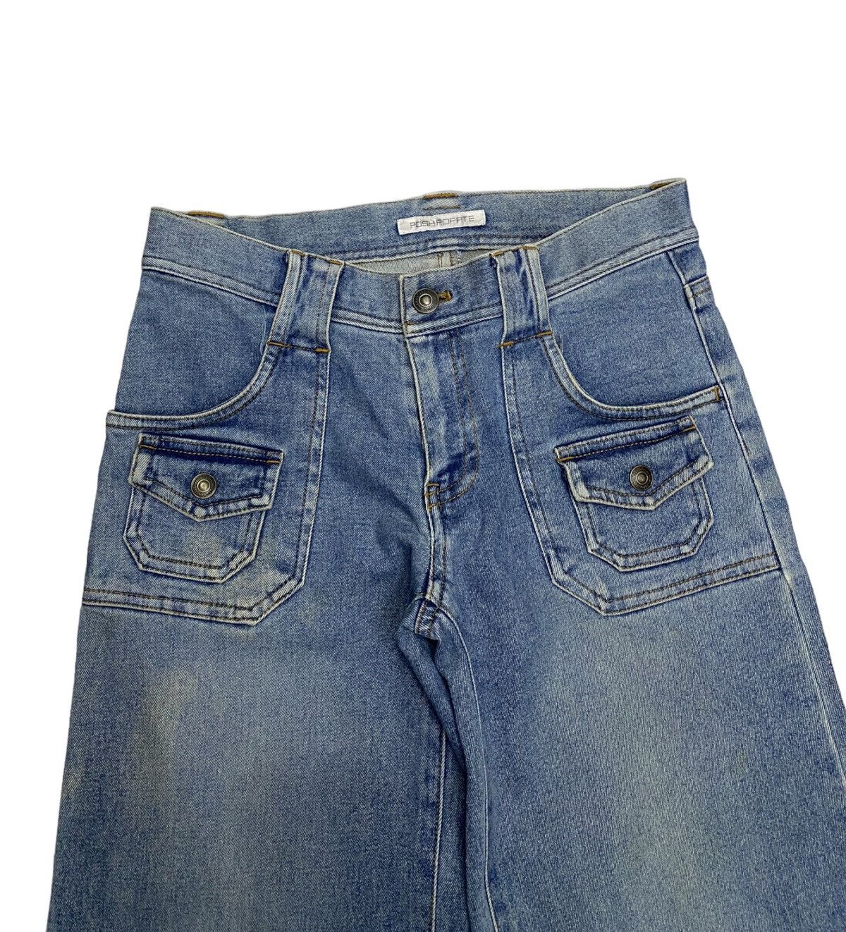 If Six Was Nine FLARE🔥POSH POPPYE BUSH PANTS FLARED DENIM JEANS Size US 29 - 5 Thumbnail