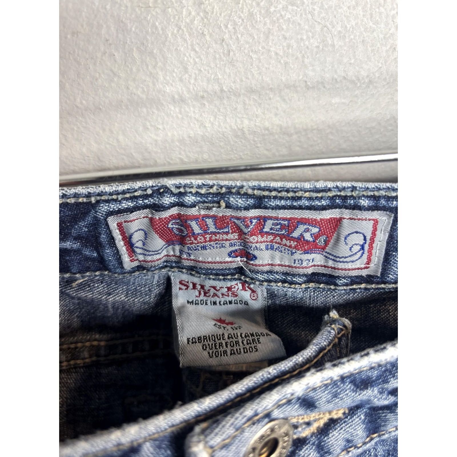 Vintage VINTAGE Silver Jeans Womens 29 Blue Denim Bootcut Mid Rise 90s Y2K Made Canada Flare Jeans Womens Size 29" - 6 Thumbnail