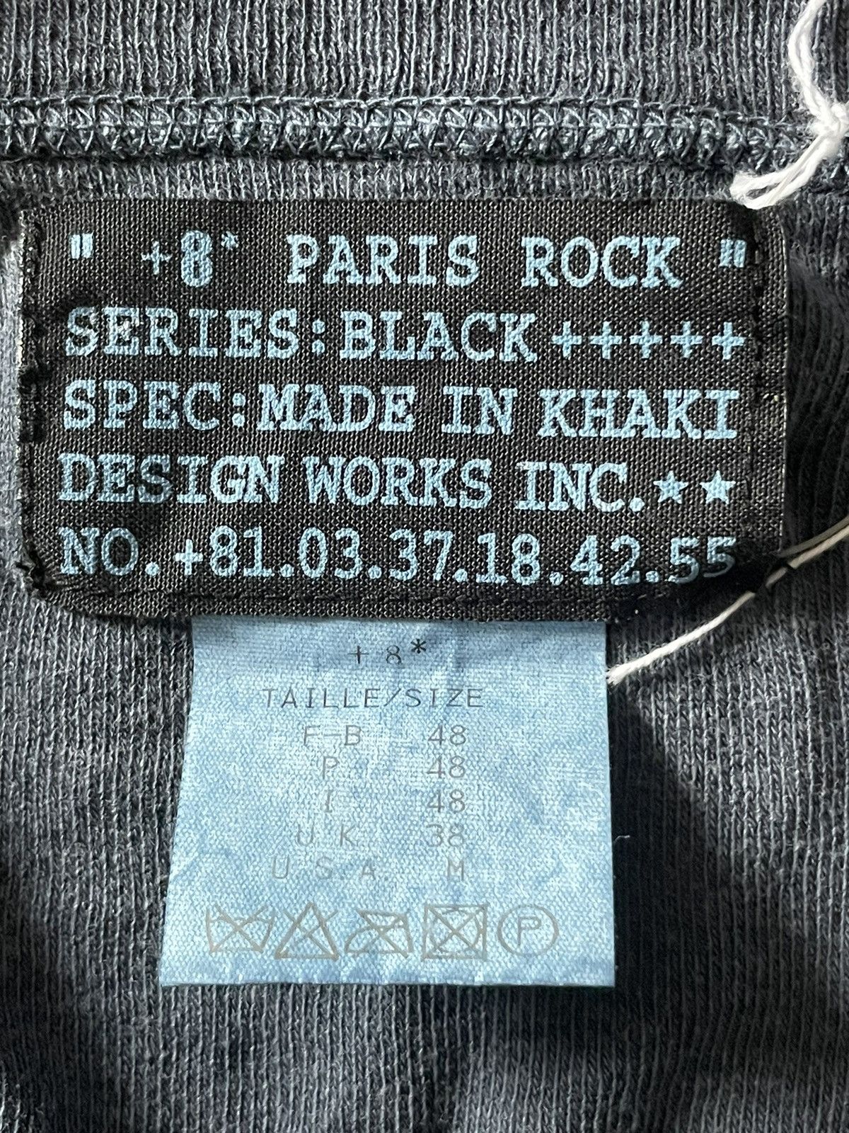 Japanese Brand +8 Paris Rock Long Sleeve Tshirt Size US M / EU 48-50 / 2 - 3 Thumbnail