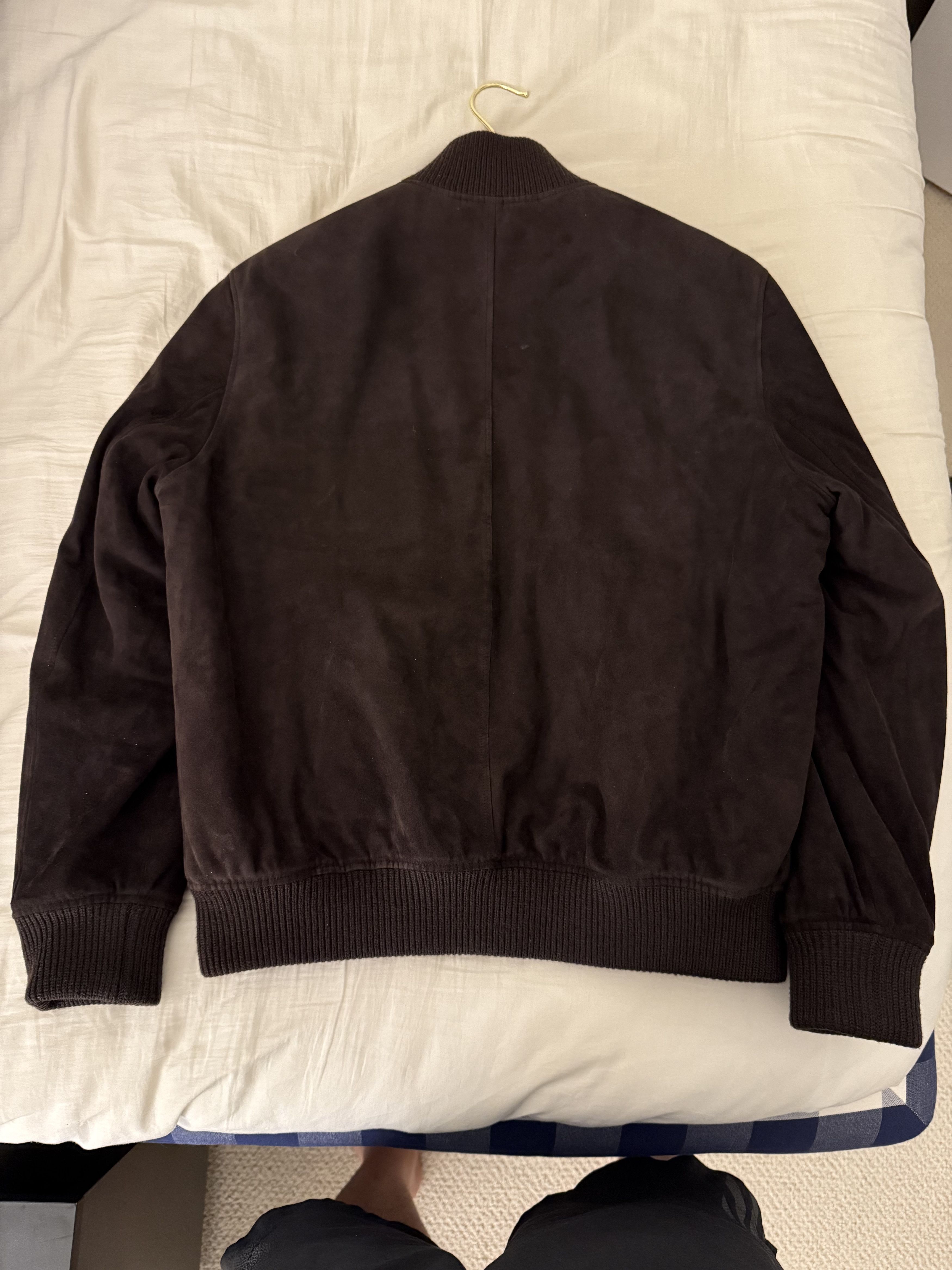 SERAPHIN Dark brown suede bomber jacket Size US L / EU 52-54 / 3 - 5 Thumbnail