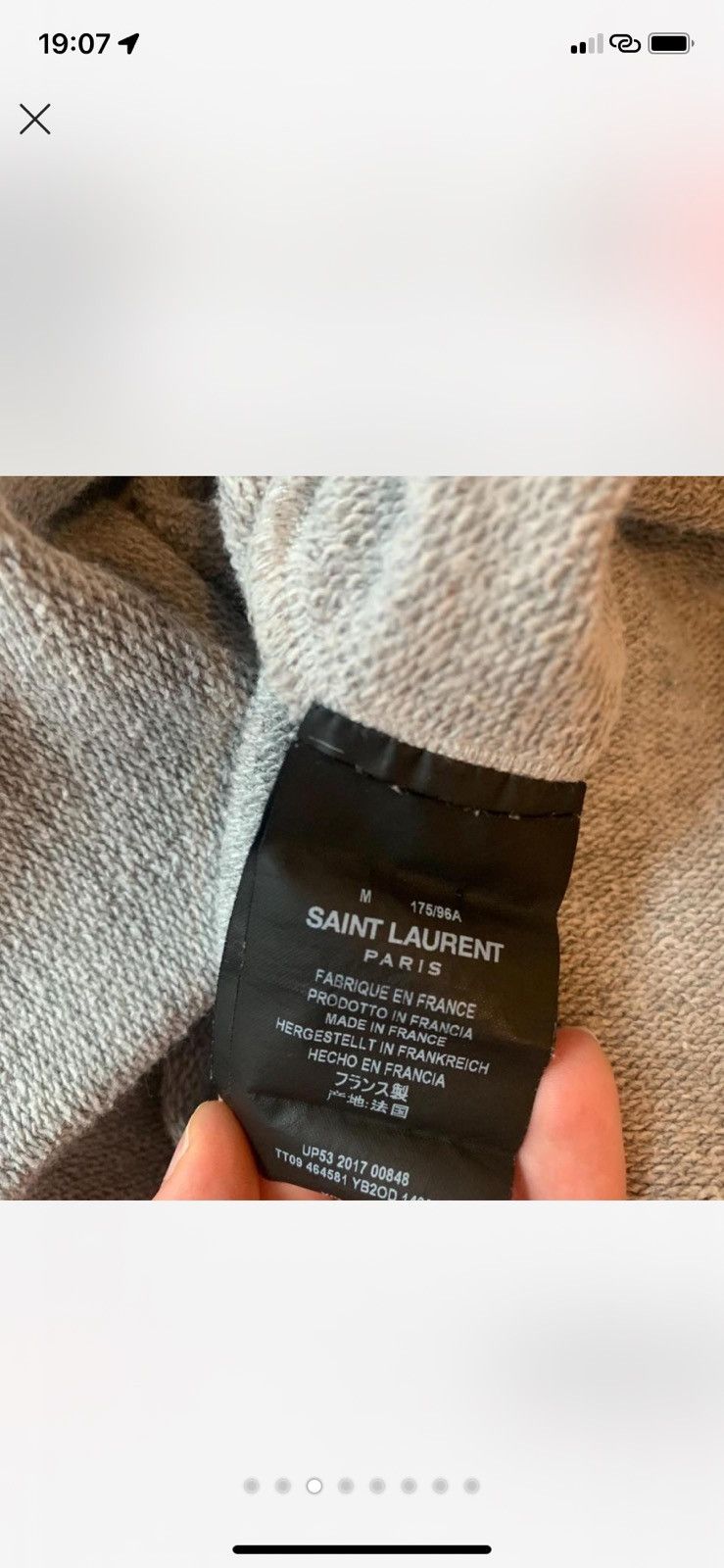Saint Laurent Paris Saint Laurent hoodie logo Size US M / EU 48-50 / 2 - 3 Thumbnail