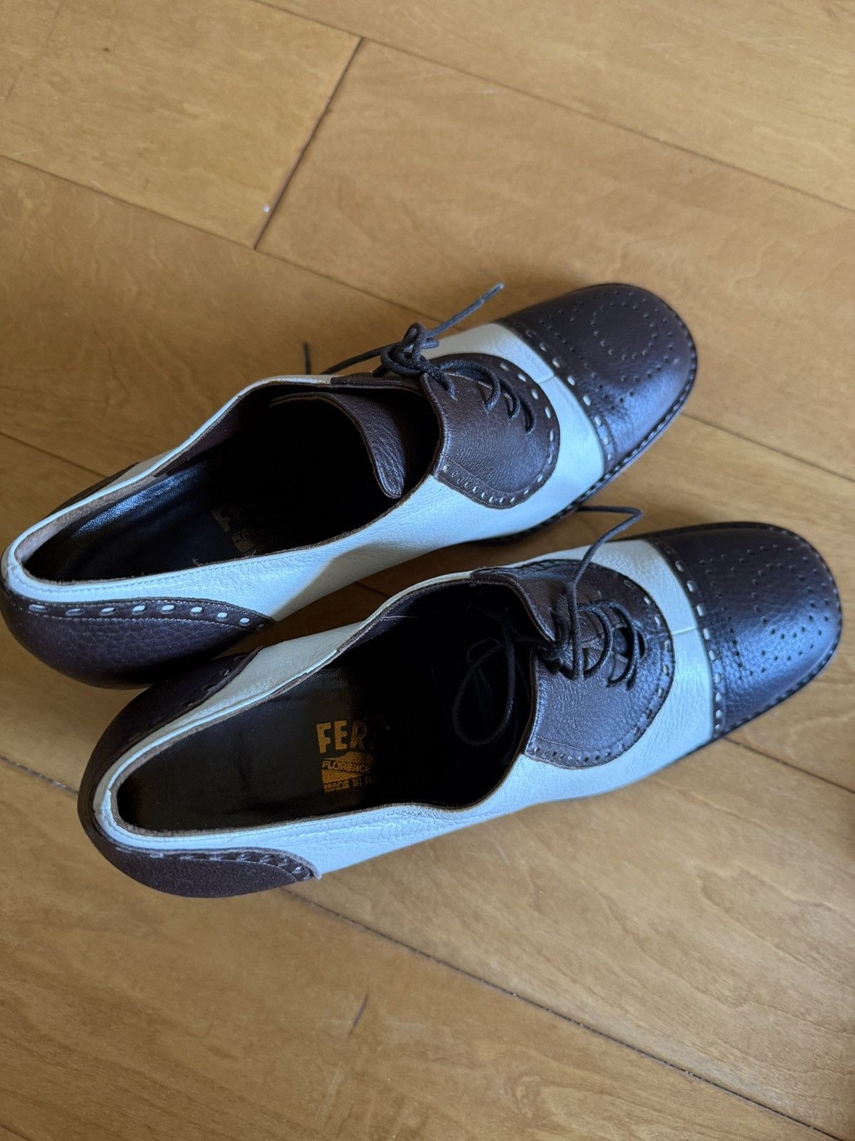 Salvatore Ferragamo Salvatore Ferragamo Vintage Leather Shoes Size US 9.5 / IT 39.5 - 1 Thumbnail