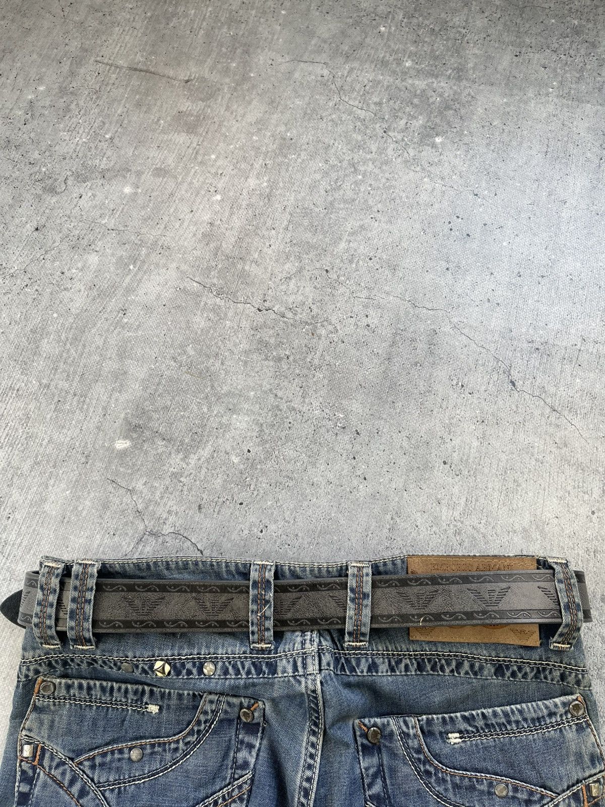 Armani Armani Vintage Belt Distressed USA STYLE AFFLICTION Y2k Size ONE SIZE - 13 Thumbnail