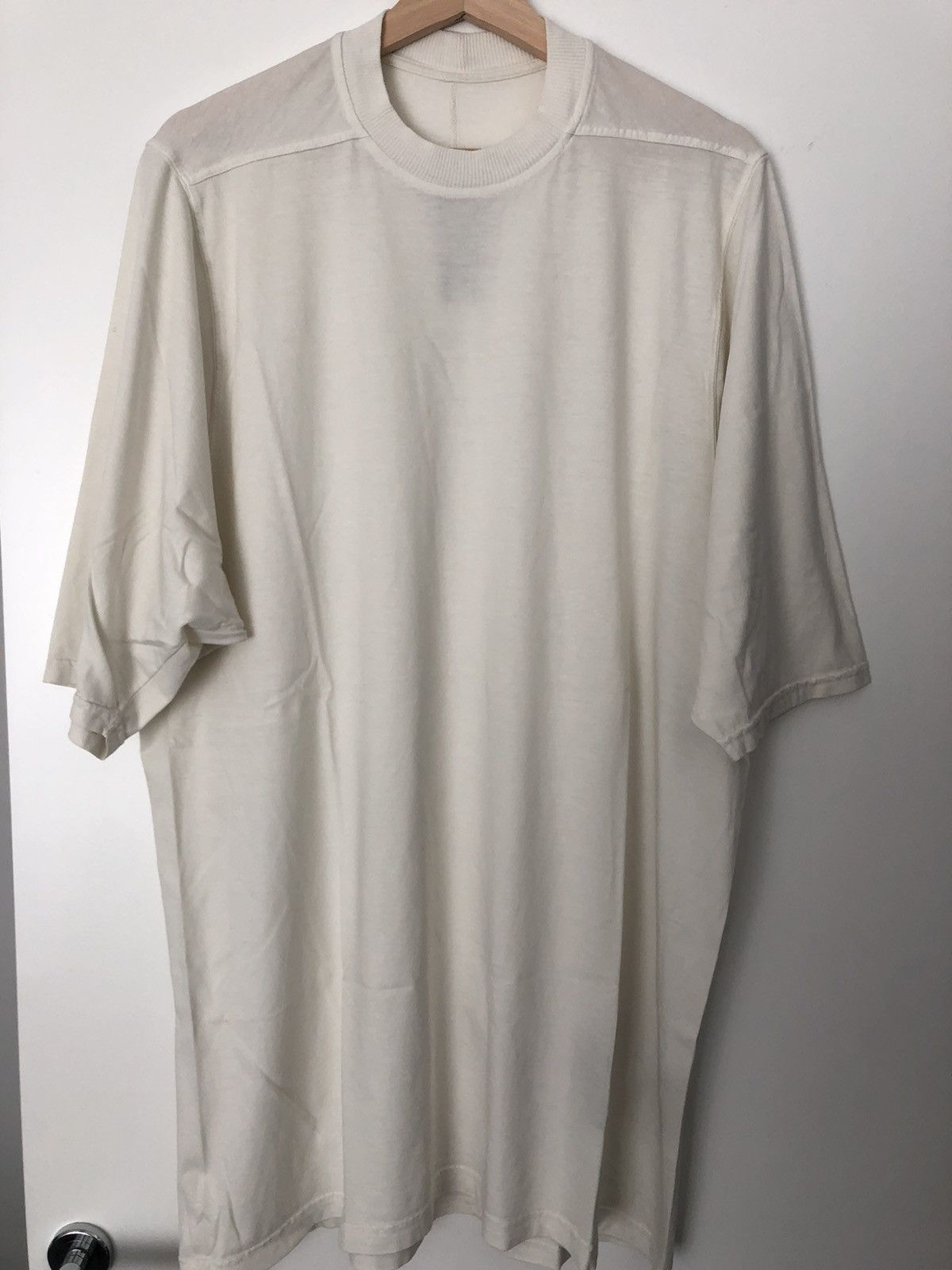 image of Rick Owens Drkshdw T-Shirt in White, Men's (Size Large)