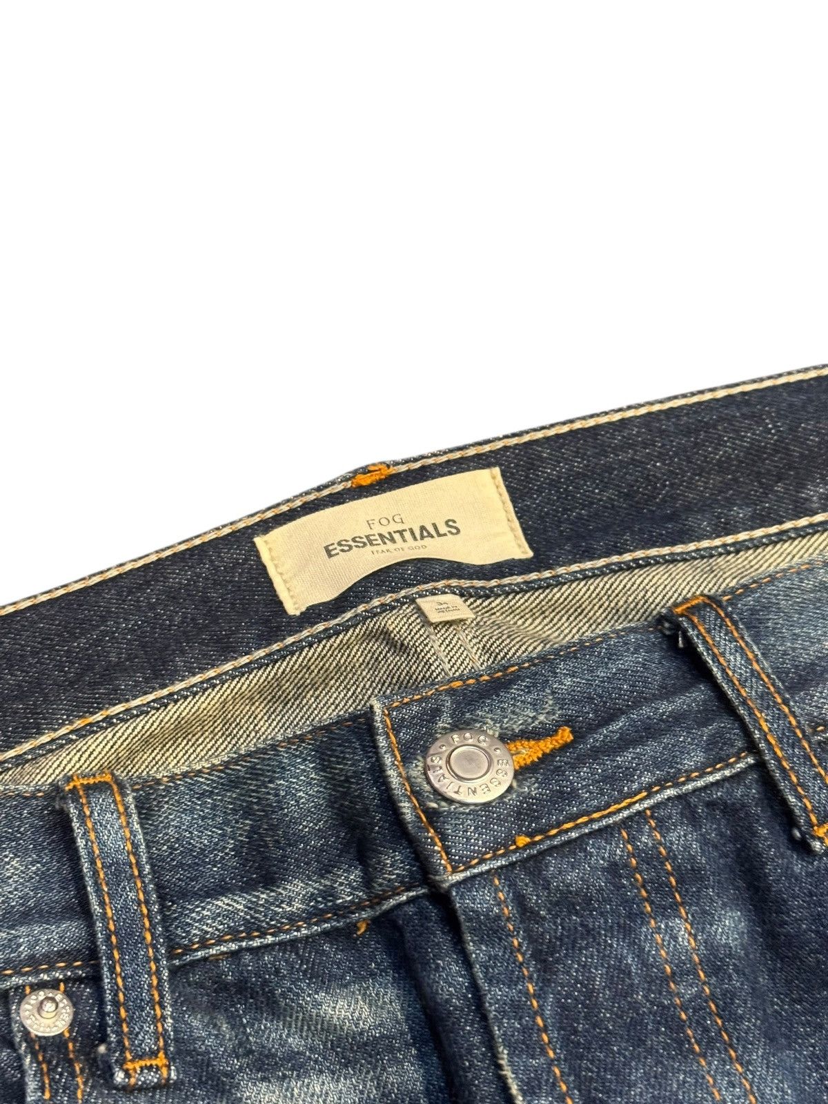 Fear of God Fear Of God Essentials 5 Pocket Blue Washed Denim Jean 34 Size US 34 / EU 50 - 4 Thumbnail