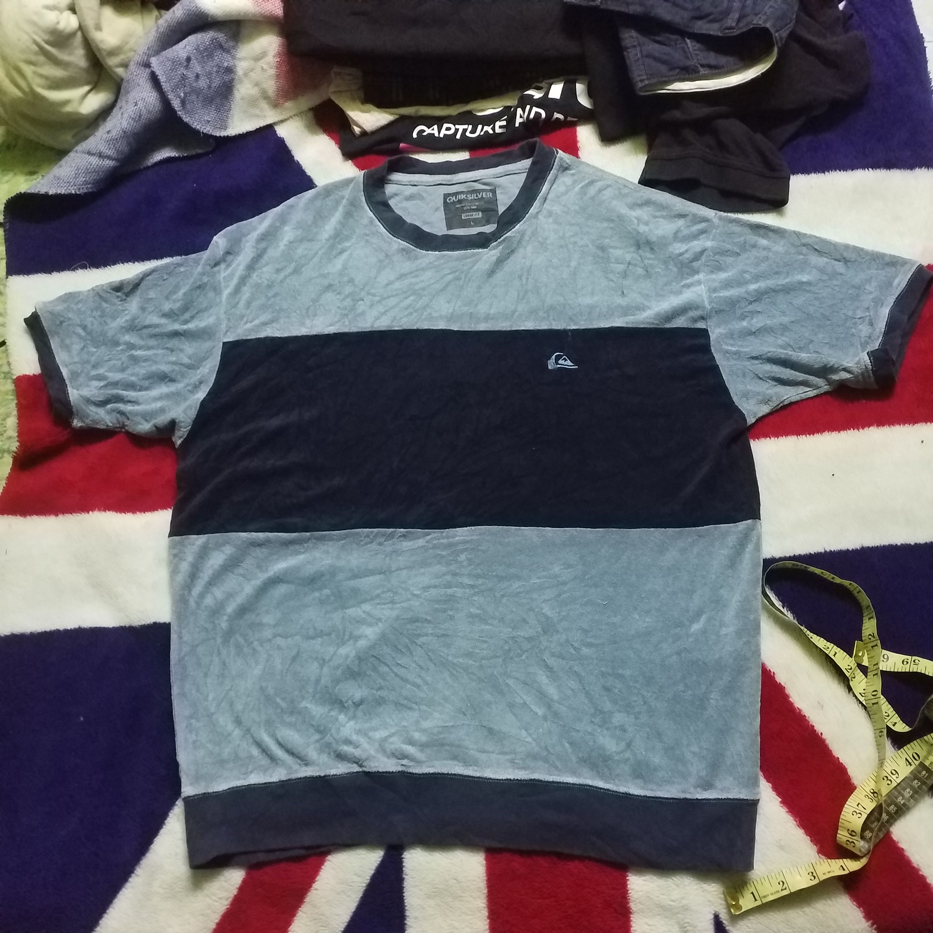 Japanese Brand × Quiksilver QUIKSILVER RINGER POLY COTTON Size US L / EU 52-54 / 3 - 1 Thumbnail