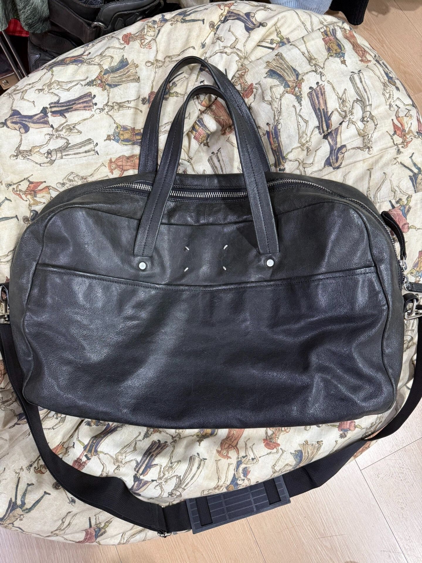 Maison Martin Margiela ×  レザーバッグ 2012AW Maison Martin Margiela 11 らくだ革ボストンバッグ | シフクノ