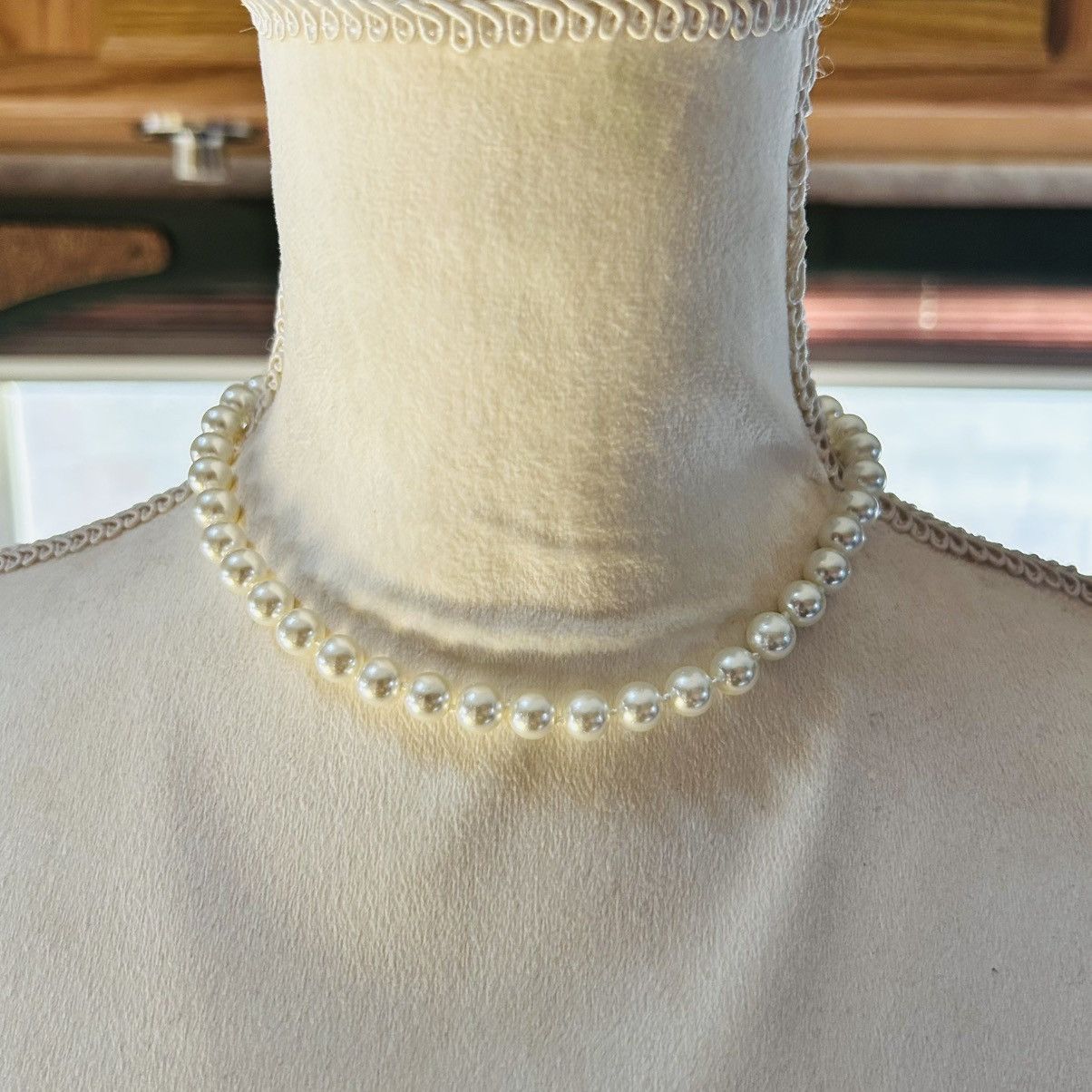 Other Elegant classic white high luster glass pearl 925 necklace Size ONE SIZE - 2 Thumbnail