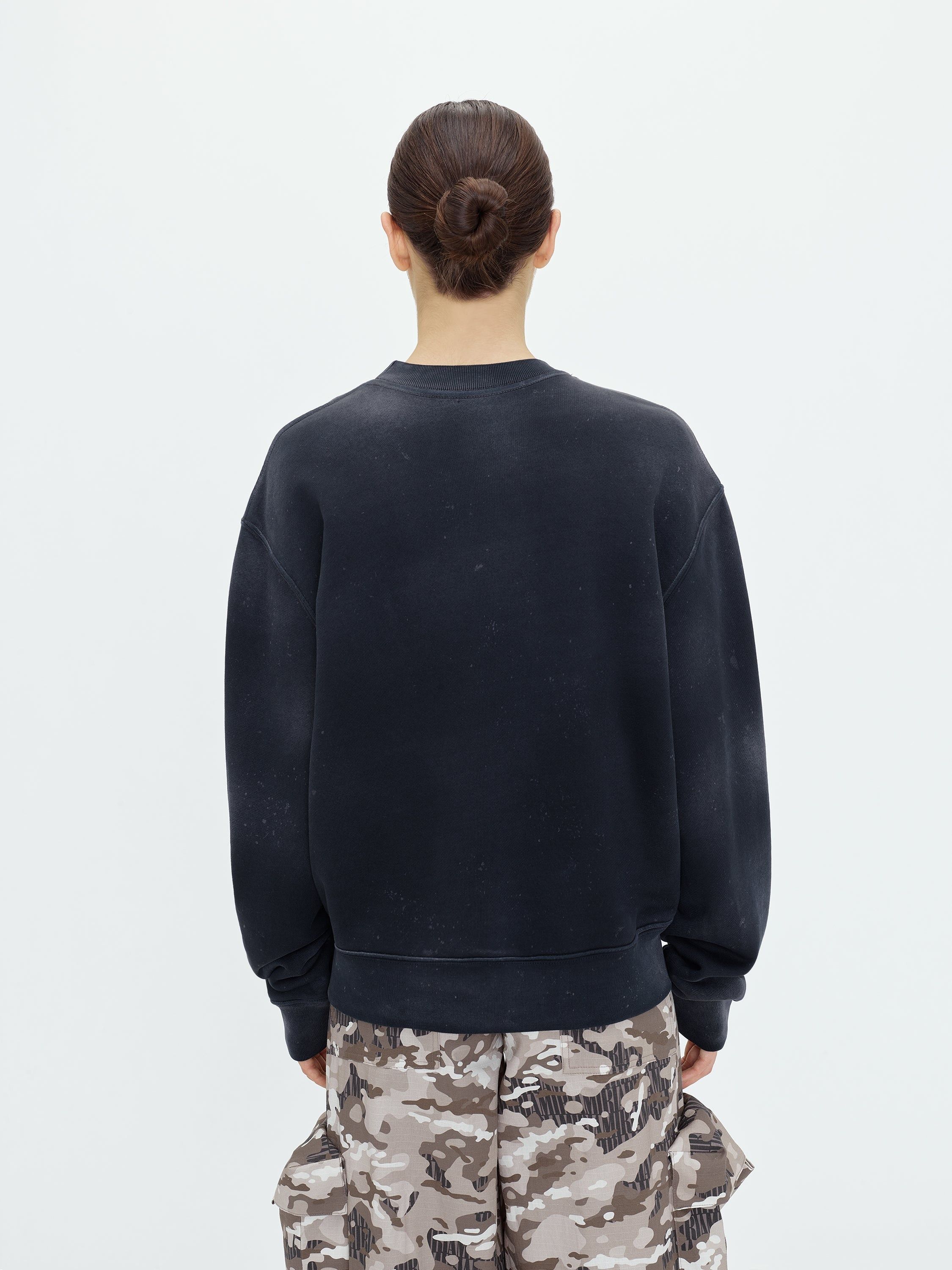 Amiri o1w1db10125 Vintage Tiger Crewneck Sweater in Black Size M / US 6-8 / IT 42-44 - 4 Thumbnail