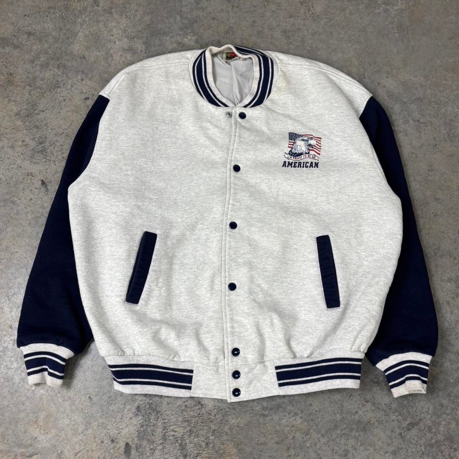 Vintage 90s USA Varsity Jacket Size US XXL / EU 58 / 5 - 2 Thumbnail