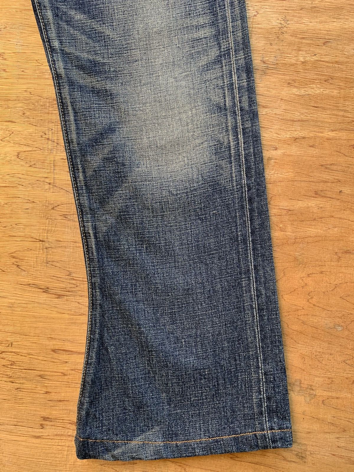 Levi's 🔥🔥 Levis Selvedge Blue Line Curve Bootcut Denim Jeans Size US 28 / EU 44 - 9 Thumbnail