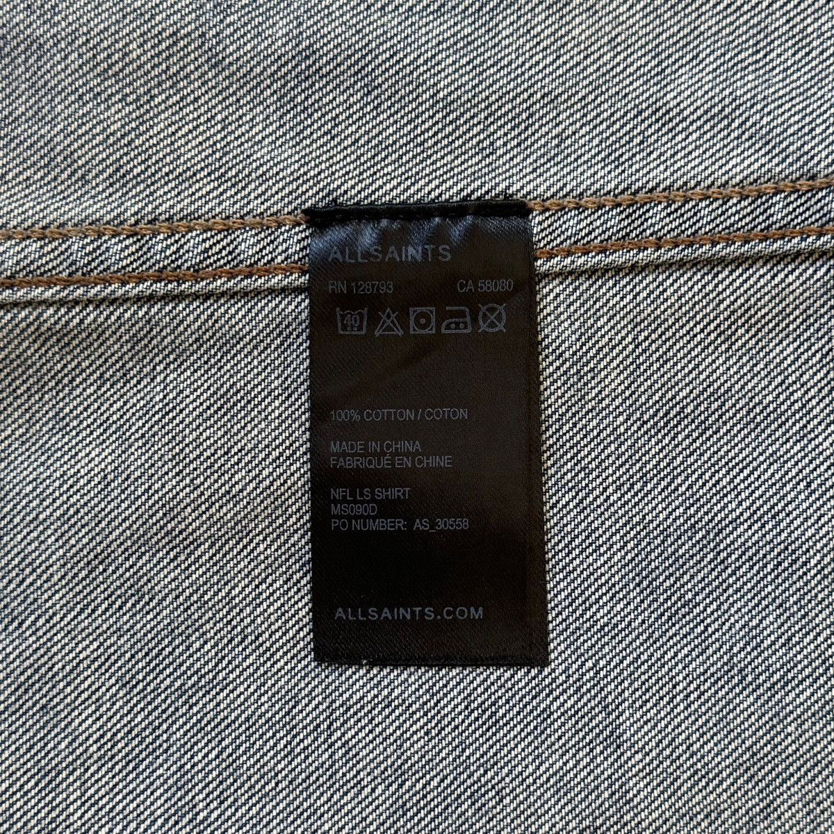 Allsaints AllSaints Slim Fit Denim Shirt – Men’s L Size US L / EU 52-54 / 3 - 4 Thumbnail