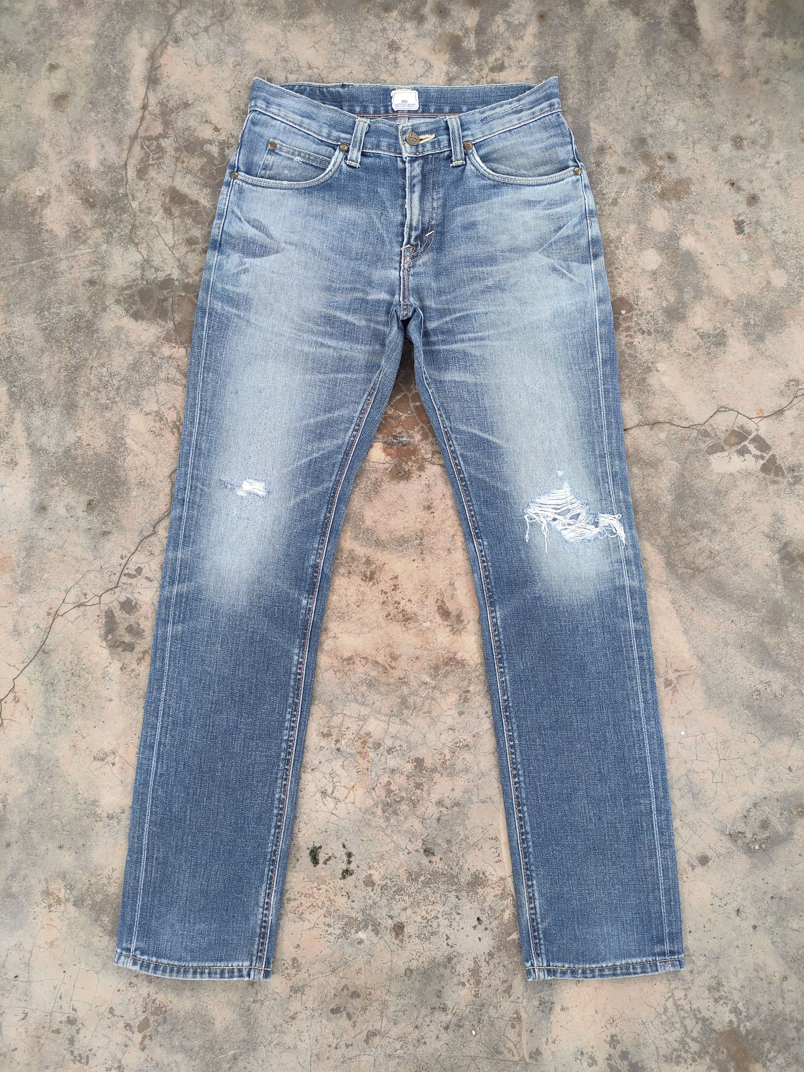 Lee VINTAGE LEE 101 FADED DISTRESSED JEANS DENIM PANTS Size US 29 - 1 Thumbnail
