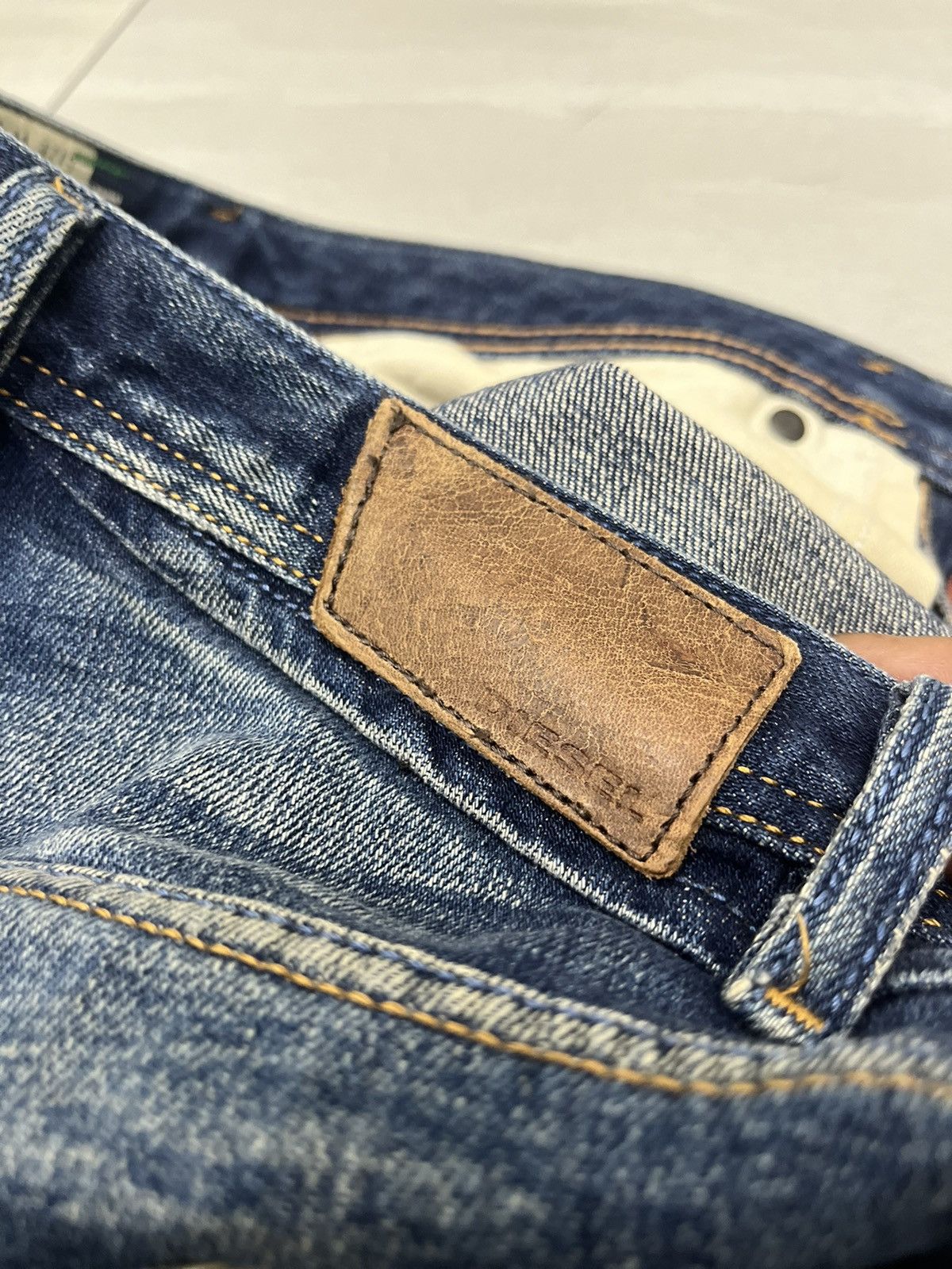 Diesel Vintage Faded Distressed Diesel Denim Y2K Style Size US 30 / EU 46 - 9 Thumbnail