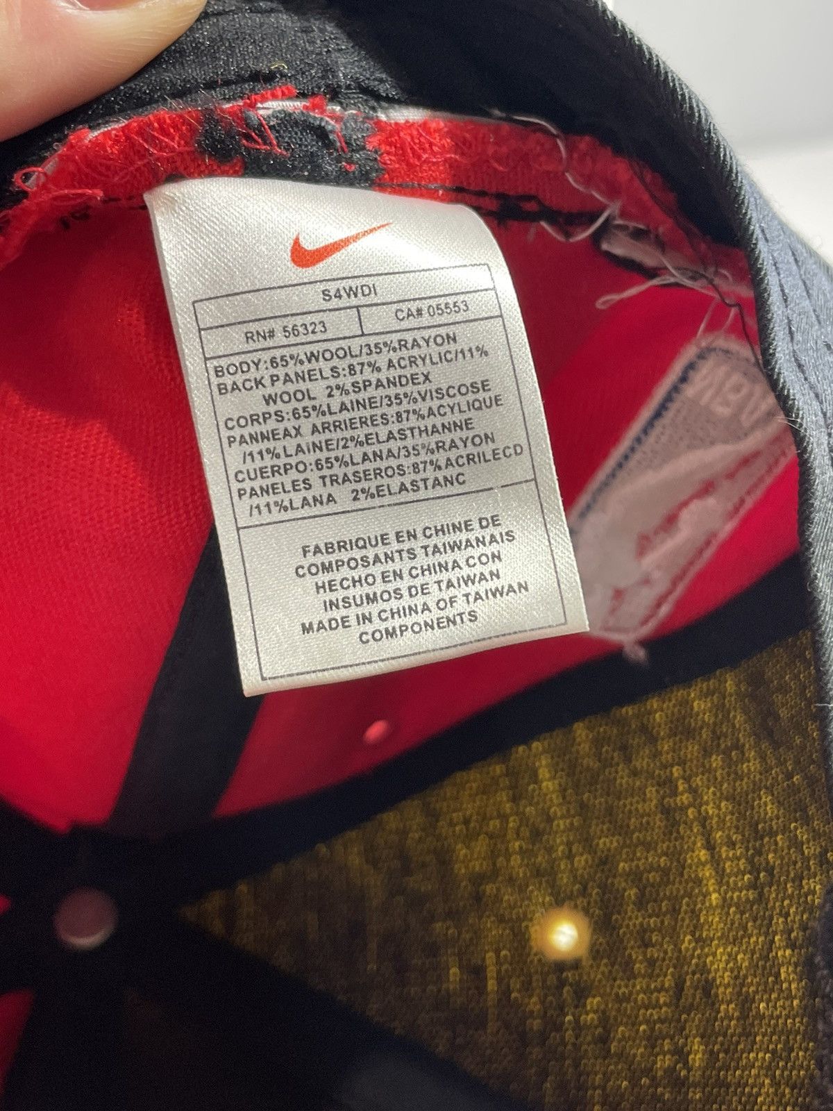 Nike × Vintage Atlanta Hawks Nike Vintage Y2k Streetwear 5 Panel Wool Cap Size 42 - 11 Thumbnail