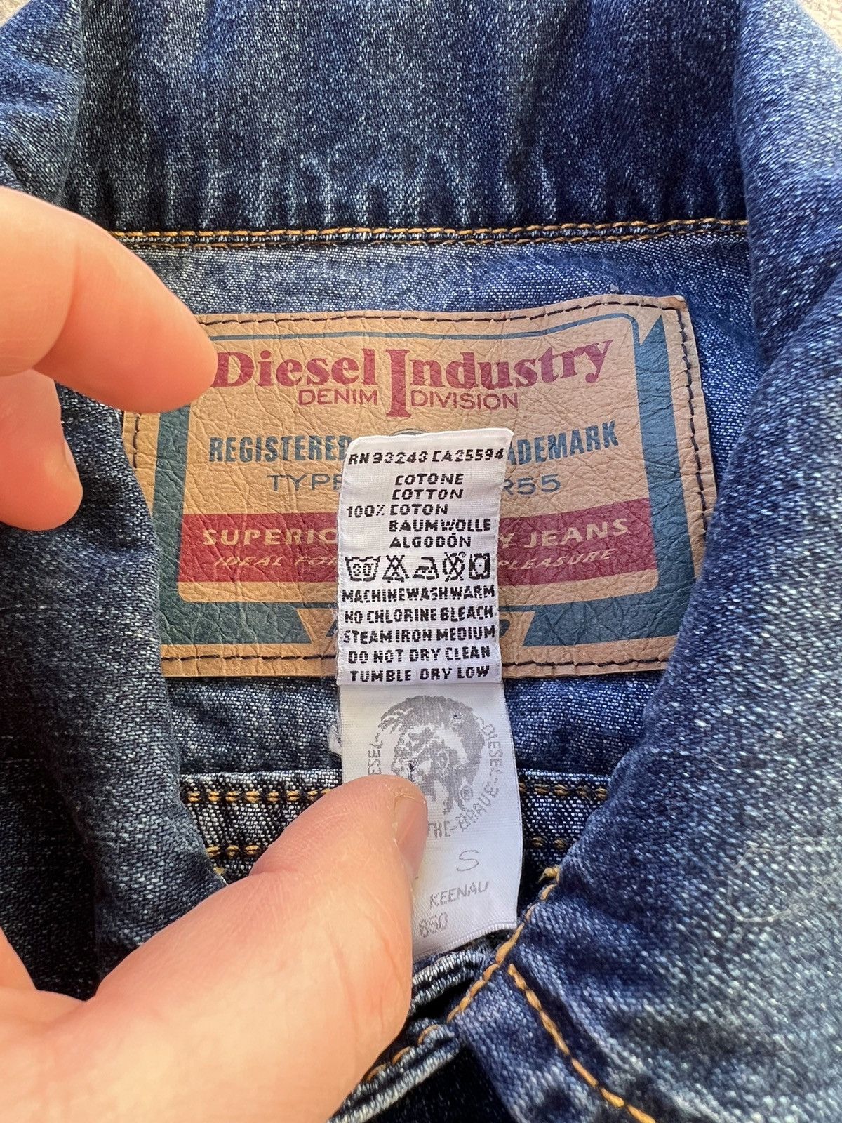 Diesel × Vintage Y2K Diesel Vintage Denim Jacket Size S / US 4 / IT 40 - 5 Thumbnail