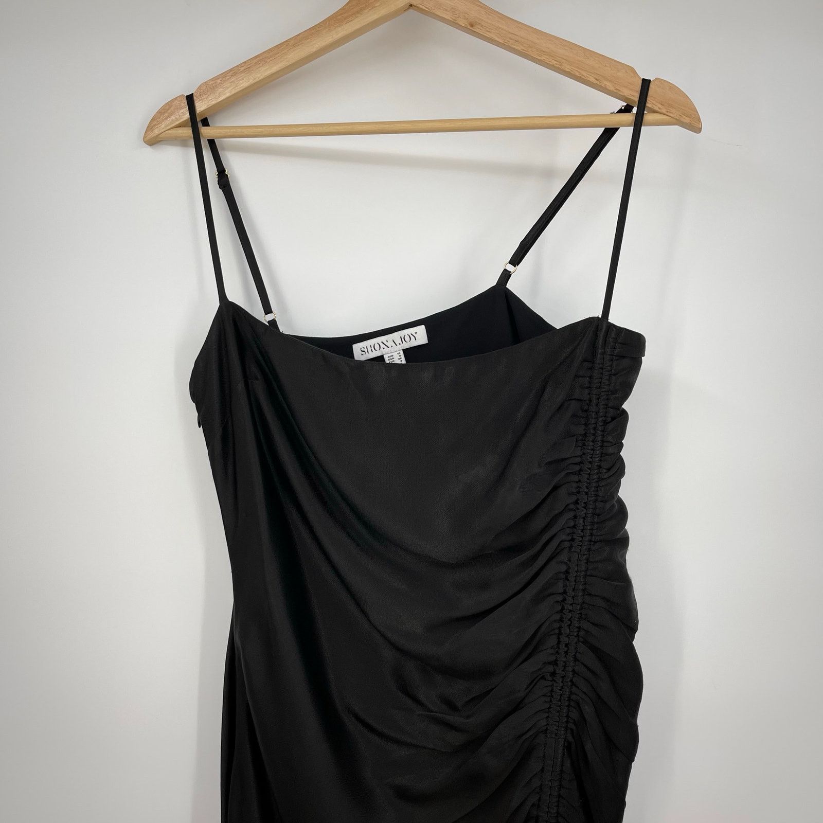 Shona Joy Shona Joy | Thalia Midi Dress Black Asymmetrical Dress 6 Size M / US 6-8 / IT 42-44 - 7 Thumbnail