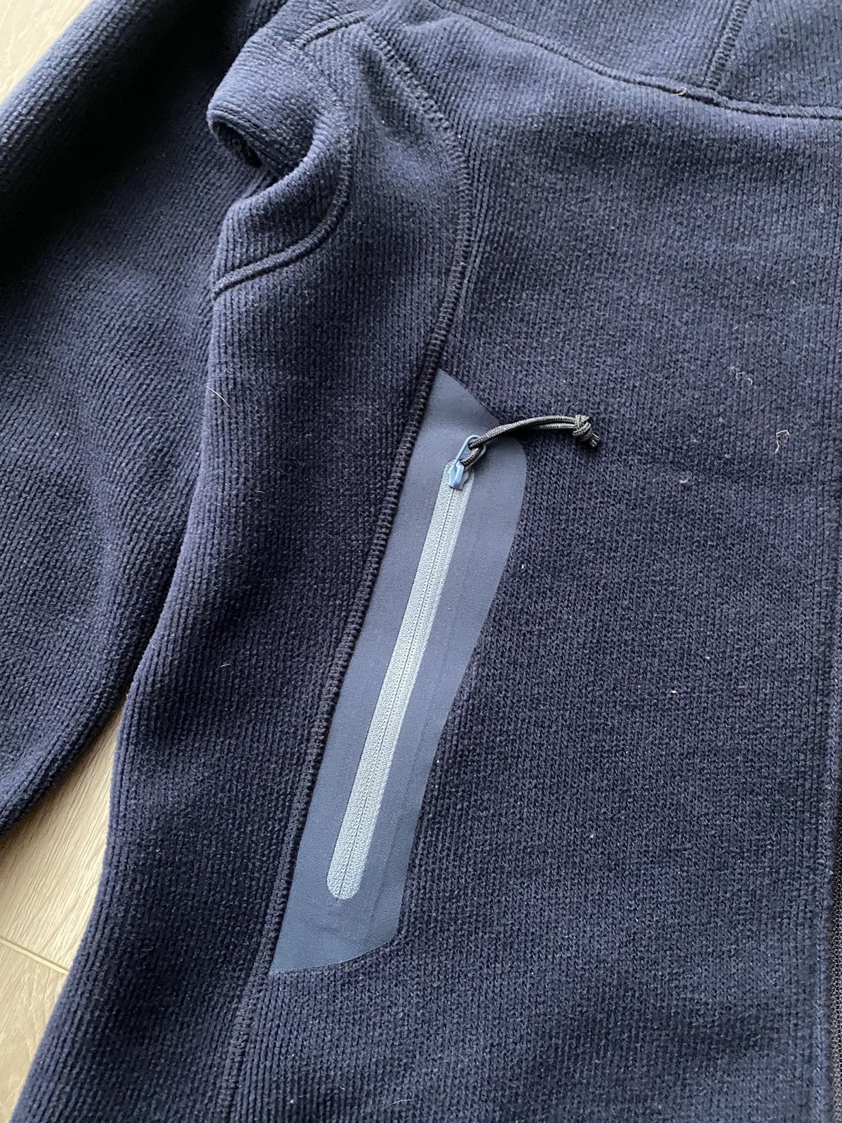 Arc'teryx × Vintage Arcteryx Polartec Women’s Zip Hoodie Blue Fleece Size L / US 10 / IT 46 - 4 Thumbnail
