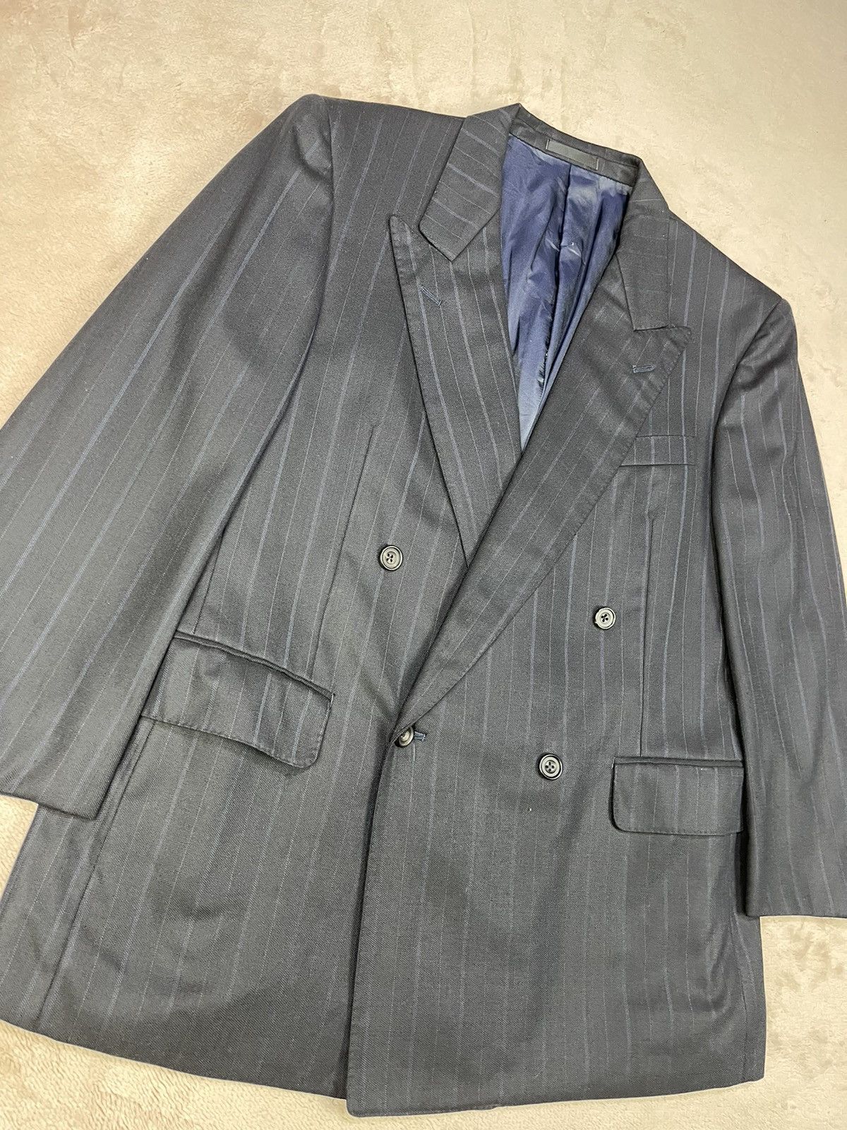 Burberry BURBERRY PURE TASMANIA WOOL DOUBLE BREASTED Size 44R - 3 Thumbnail